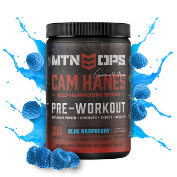 MTN OPS Pre-Workout Powder Energy Drink Keep Hammering Series by Cameron Hanes MTN OPS buy supplements canada