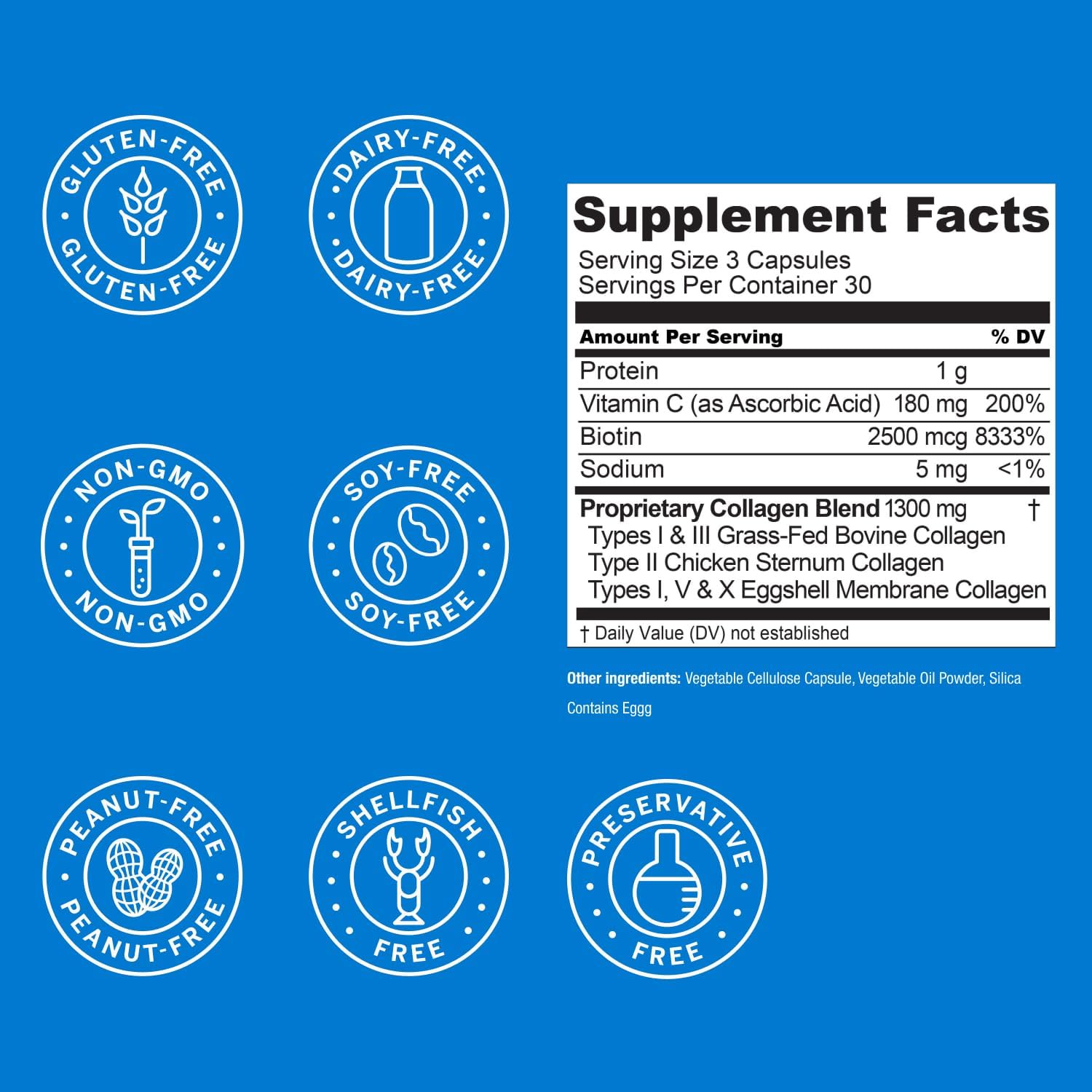 Live Conscious Beyond Collagen Multi Collagen Capsules - Types I, II, III, V & X - Hydrolyzed Blend with Biotin & Vitamin C Live Conscious buy supplements canada