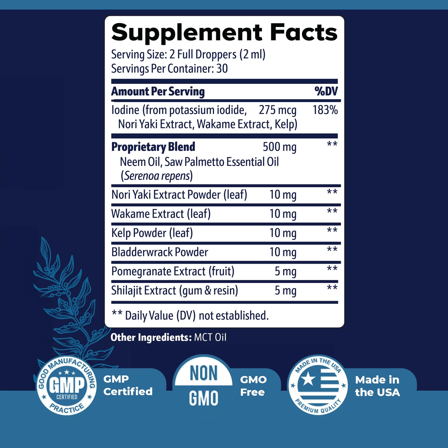 Prostadine – Daily Liquid Men’s Wellness Supplement with Iodine, Neem Oil, Saw Palmetto, Sea Botanicals & Pomegranate – Non-GMO, Stimulant-Free Formula – 2 fl oz (60 mL), 30 Servings, 1 Month Supply Nature’s NutriWave buy supplements canada