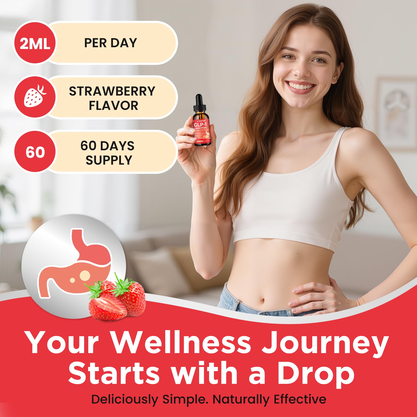 2 Pack GLP-1 Supplement, 16-in-1 GLP-1 Liquid Drops with Berberine, Ceylon Cinnamon, Green Tea, Chromium & Resveratrol, Naturally GLP 1 Support for Metabolism, Gut Digestion, Stawberry Flavor, 4 Fl Oz GZ HAOYUAN buy supplements canada