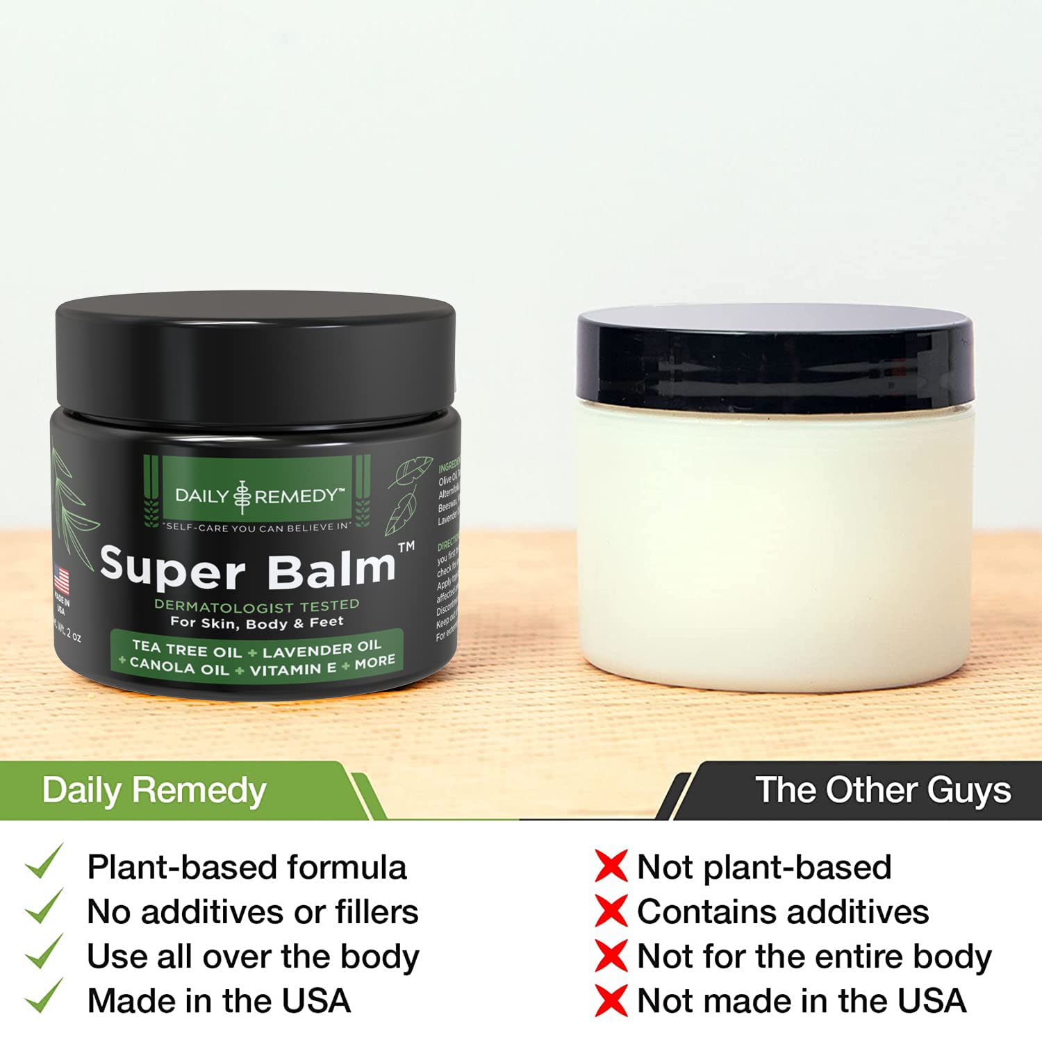 DAILY REMEDY Tea Tree Oil Extra Strength Super Balm - Athletes Foot Cream Combats DAILY REMEDY buy supplements canada