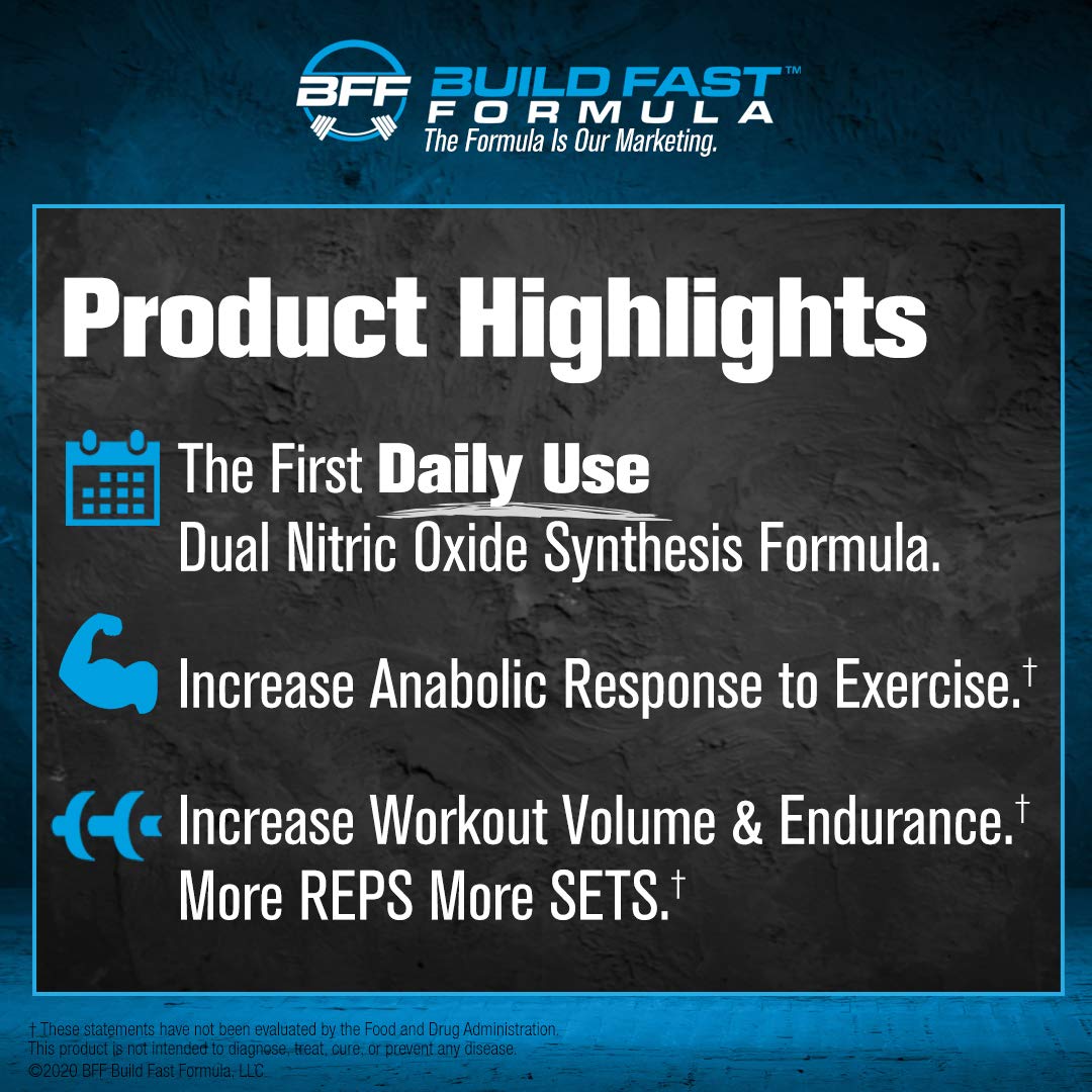 VASOBLITZ Award Winning Dual Nitric Oxide Pre Workout with NO3T Arginine Nitrate BFF Build Fast Formula buy supplements canada