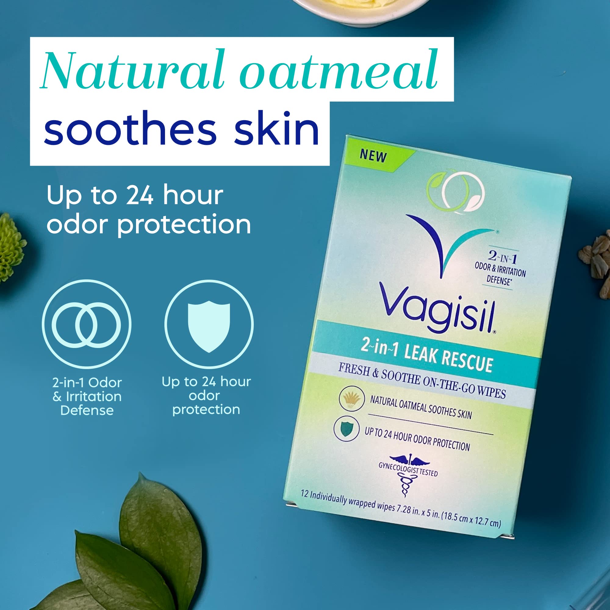 Vagisil 2-in-1 Leak Rescue Intimate Feminine Wipes for Women, Gynecologist Tested Vagisil buy supplements canada