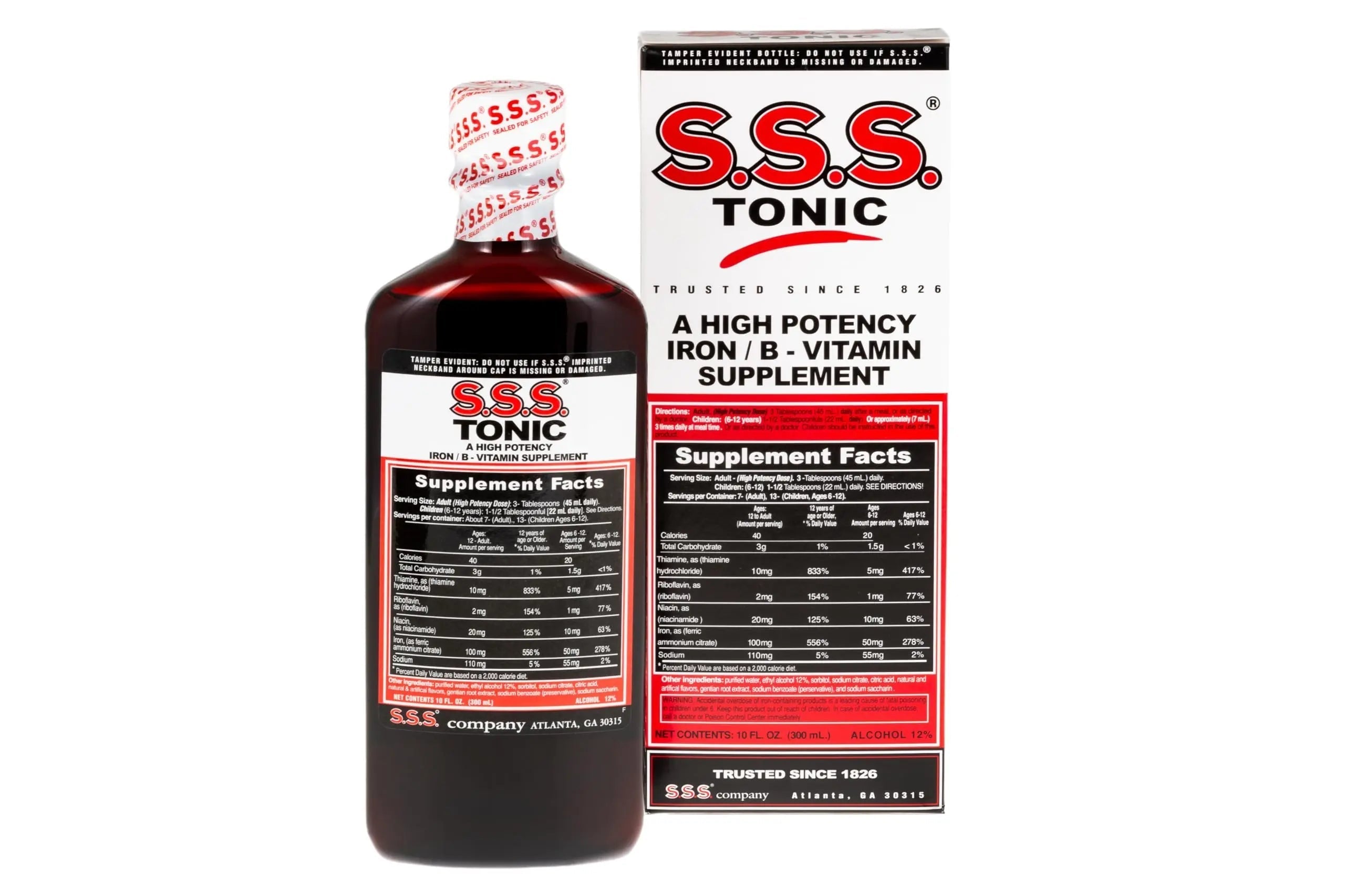 S.S.S. Tonic, Iron and Vitamin B Supplement, High Potency Vitamins, Bottle,10 Fl Oz (Pack of 1) S.S.S. CO. buy supplements canada