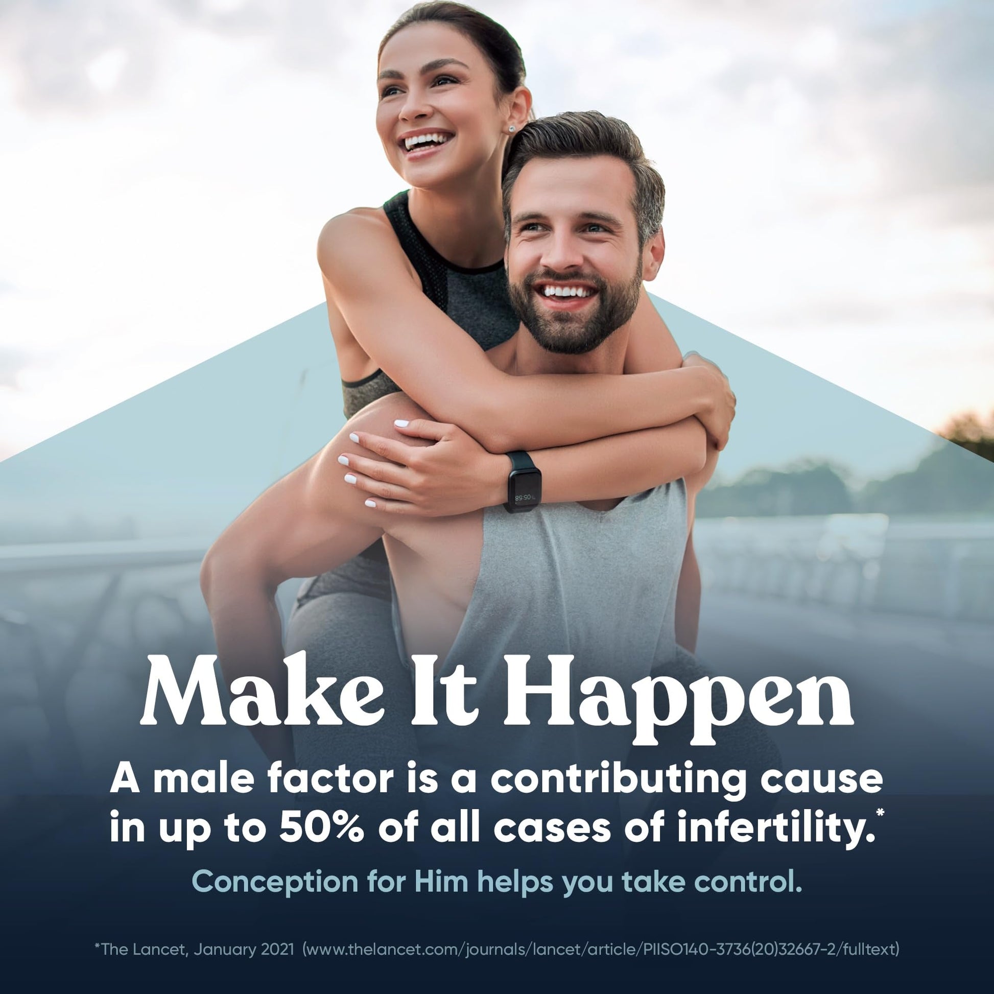 Eu Natural Conception for Him - Male Fertility Supplements with Ashwagandha, Folate & Zinc - Sperm Count, Motility & Strength Support Eu Natural buy supplements canada