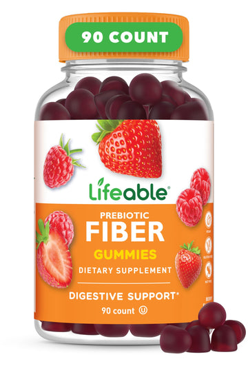 Lifeable Prebiotic Fiber Gummies for Adults | 5g | Great Tasting Fiber Supplement Gummies | Prebiotic Gummies for Digestive Health Lifeable buy supplements canada