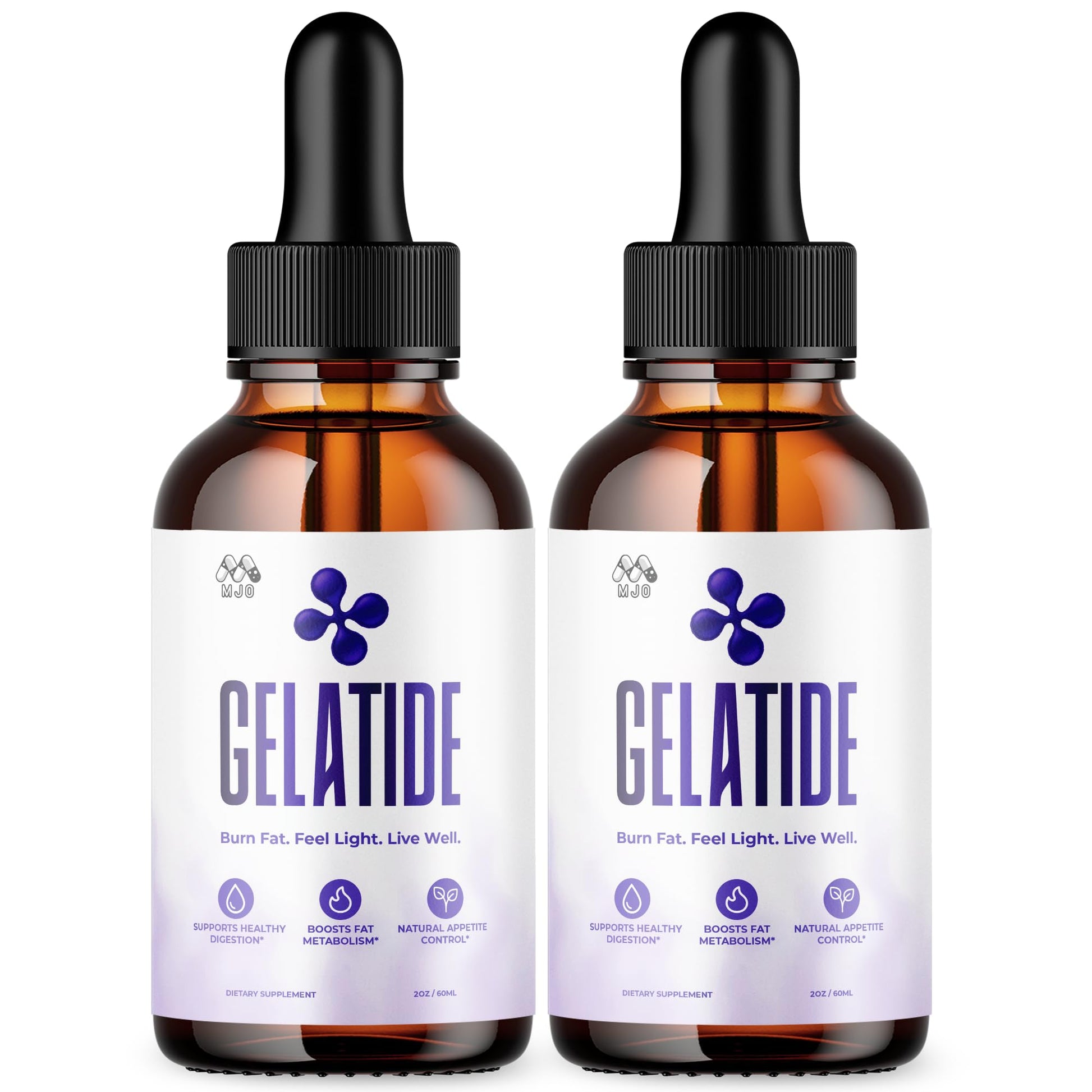 (2 Pack) Gelatide Drops, Official Gelatide Health Support Formula with All Natural Ingredients, Advanced Active Lifestyle Support Supplement Max Strength Vitamin Formula for Women & Men (60 Servings) MJO buy supplements canada