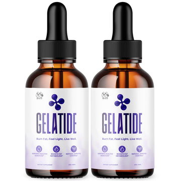 (2 Pack) Gelatide Drops, Official Gelatide Health Support Formula with All Natural Ingredients, Advanced Active Lifestyle Support Supplement Max Strength Vitamin Formula for Women & Men (60 Servings) MJO buy supplements canada