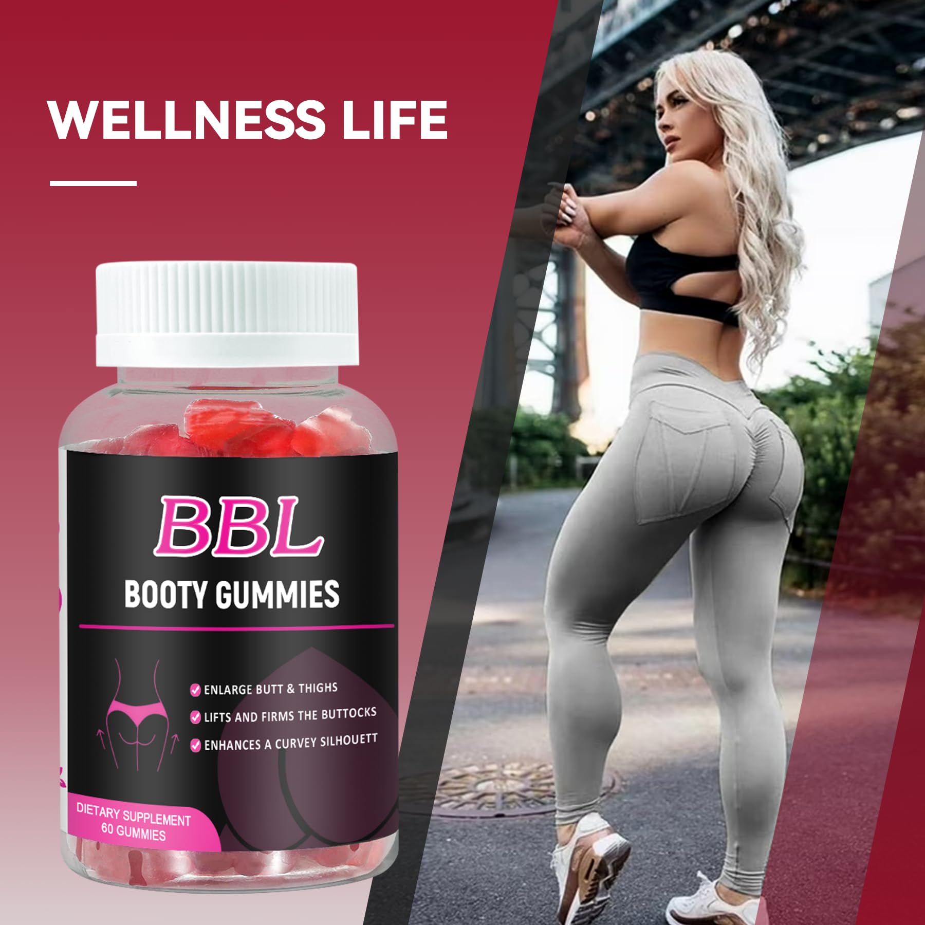 Aromlife BBL Gummies for Women, 60 Count Bear Shape Booty Gummies with Herbal Ingredients, BBL Vitamin Gummy with Fenugreek, Asian Ginseng, Motherwort, Saw Palmetto, Anise Seed & Vitamin C Aromlife buy supplements canada