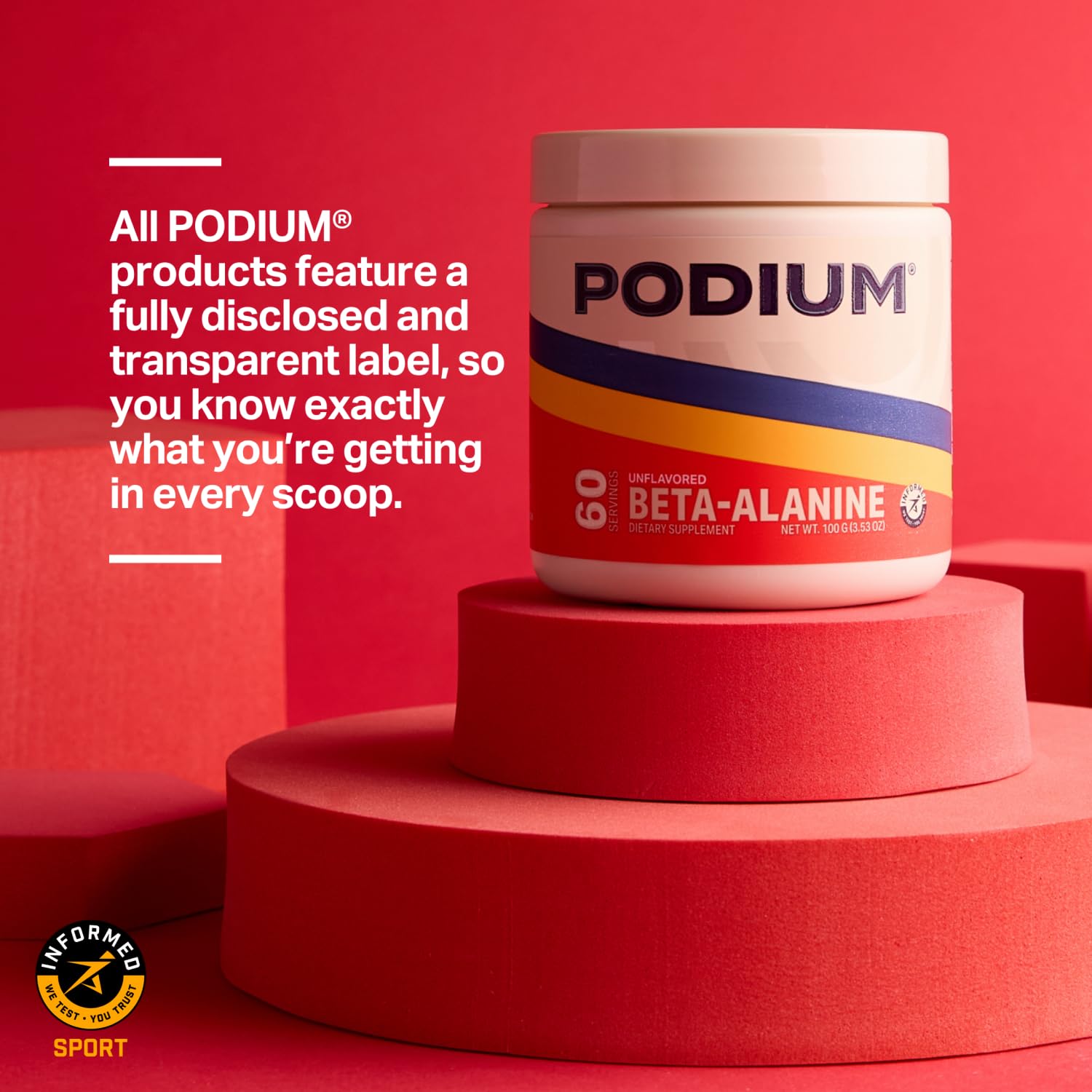 Podium Nutrition, Solos | Beta Alanine, 60 Servings, Unflavored, Boost Athletic Performance Podium Nutrition buy supplements canada