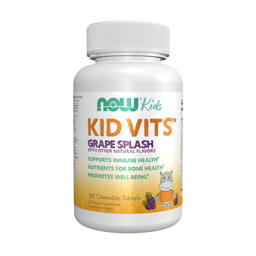 Now Kids Supplements, Kid Vits Multivitamin, Grape Flavor, 120 Chewable Tablets NOW Foods buy supplements canada