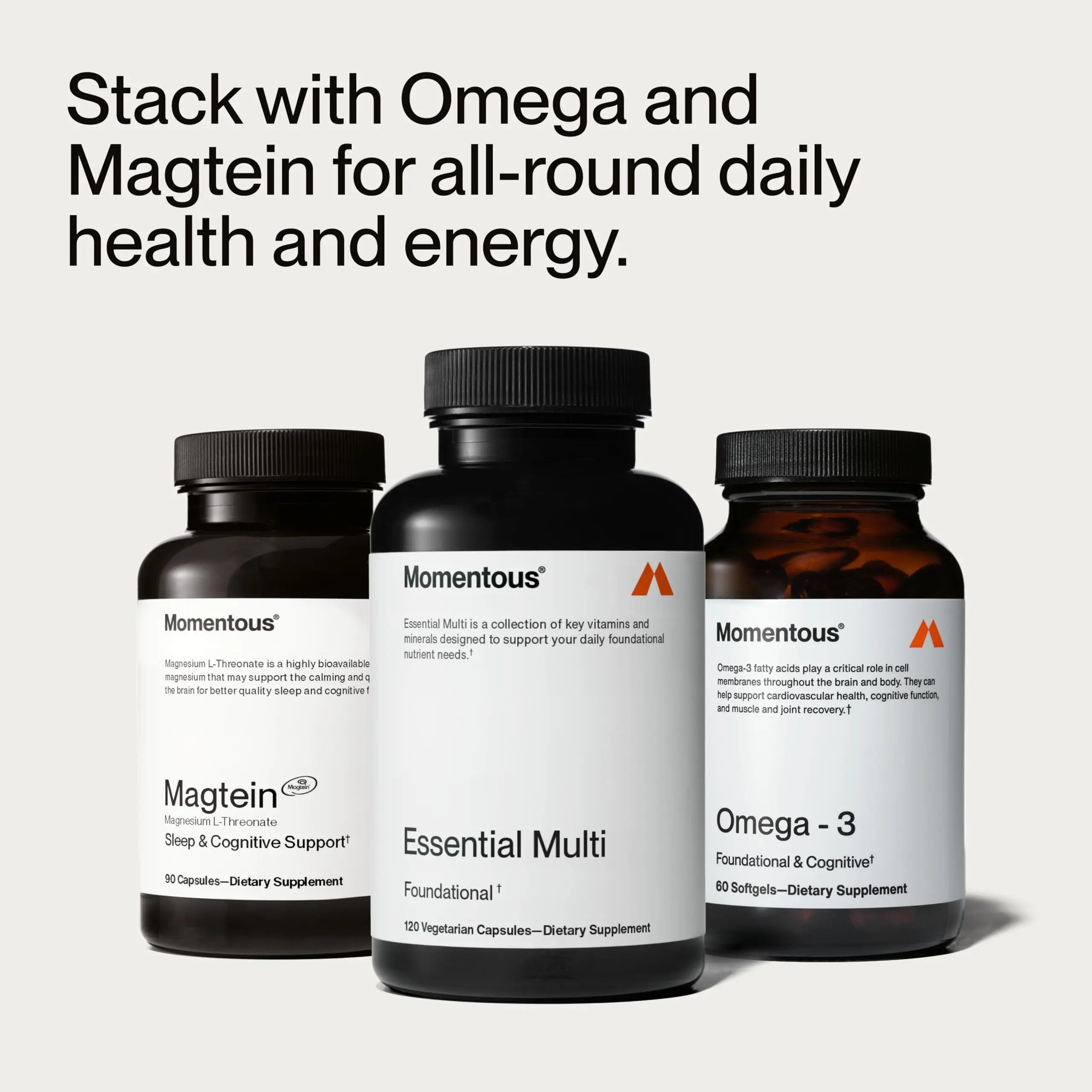 Momentous Essential Multivitamin for Women & Men - Complete Vitamin & Mineral Complex for Athletes & Wellness Enthusiasts - GMO- & Gluten-Free Momentous buy supplements canada