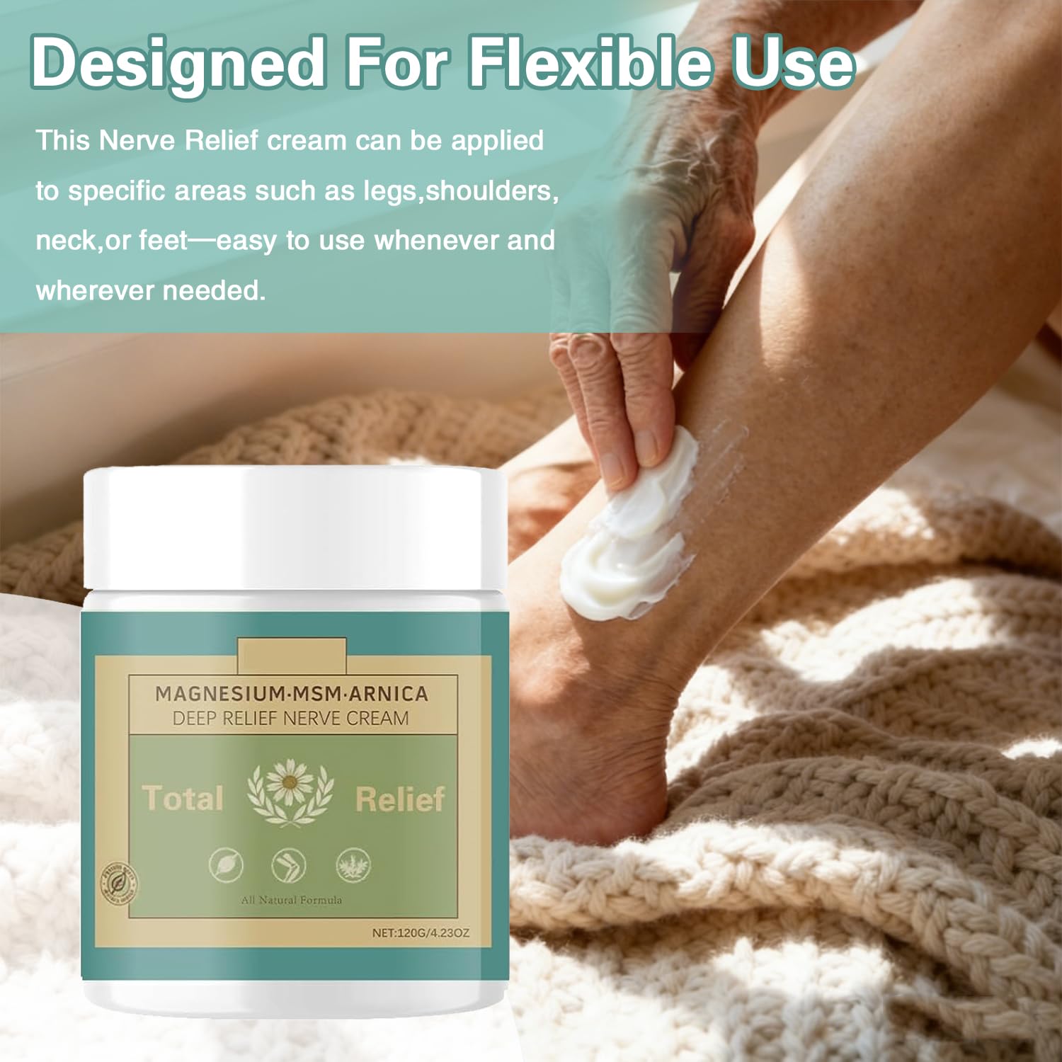 HANGWON Total Relief Magnesium Soothing Cream Advanced nerve Comfort with Arnica, Menthol, MSM,Fast-Absorbing for Relief Joint, Feet, Hands, Legs, Muscles, and Waist, Natural Ingredient -4floz/114g HANGWON buy supplements canada