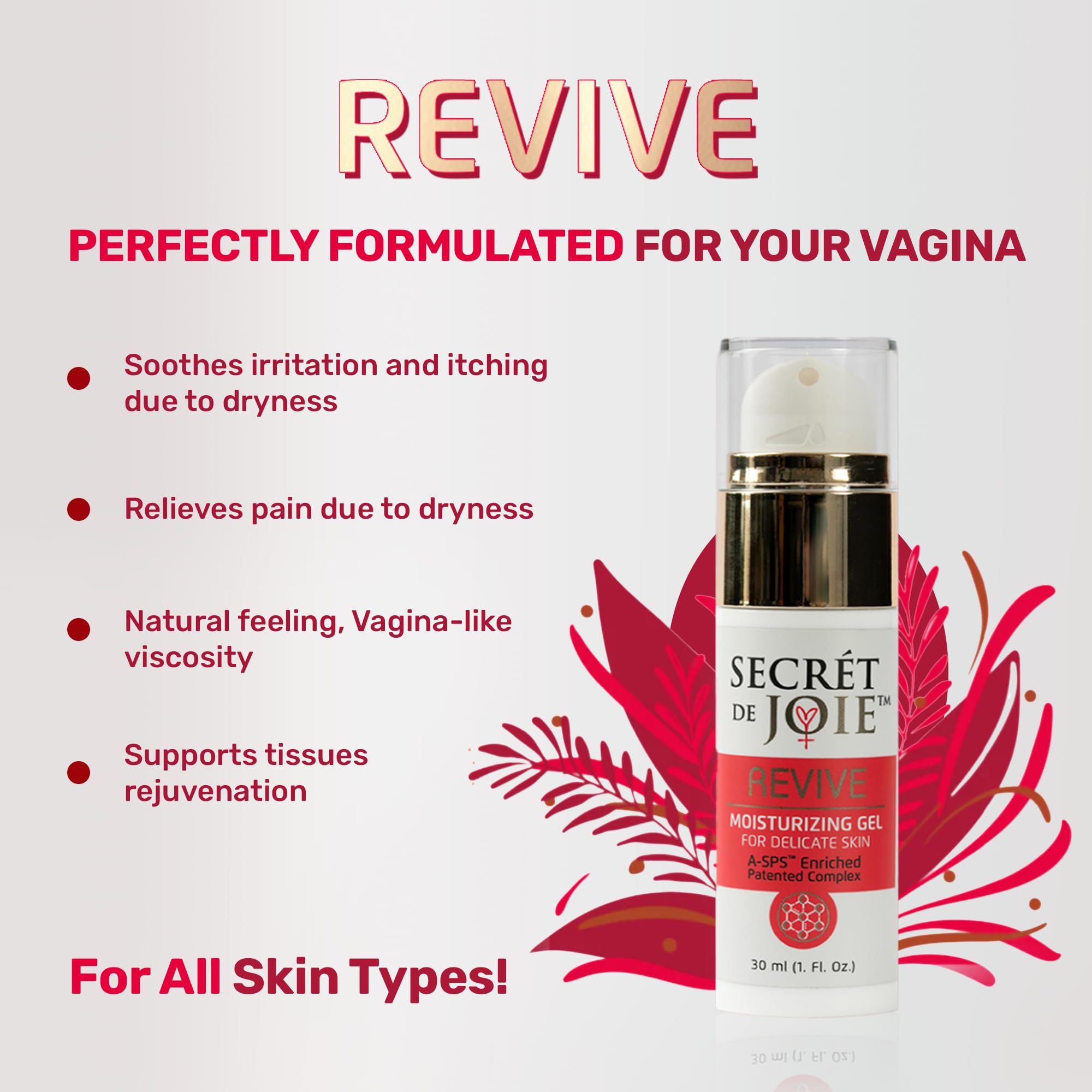 SECRET DE JOIE REVIVE Vaginal Moisturizer for Women - Long-Lasting Dryness & Discomfort Relief SECRET DE JOIE buy supplements canada