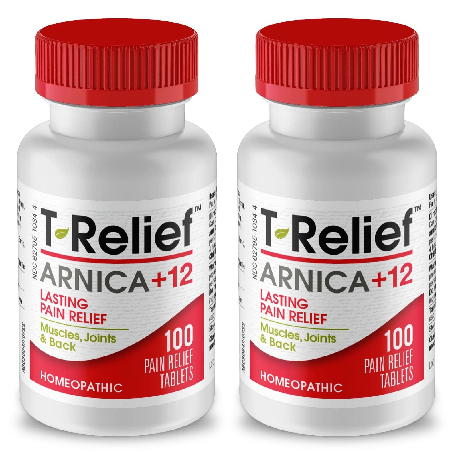 MediNatura T-Relief Pain - Arnica Medication for Naturally Soothing Body Aches - Supports Muscle, Joint & Back Relief - Chewable Tablets - Plant-Based Tablets - Non-Addictive - 100 Count - 2 Pack MediNatura buy supplements canada