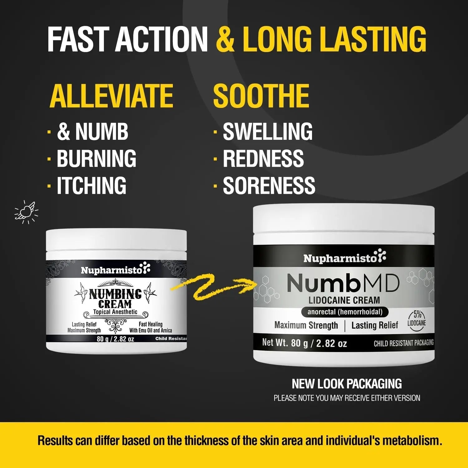 Nupharmisto Numbing Cream Maximum Strength : Long Lasting Numbing Cream with 5X Numbing - Emu Oil and Arnica 80 g / 2.82 oz Nupharmisto buy supplements canada