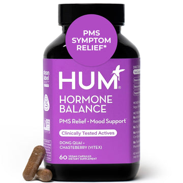 HUM Hormone Balance for Women, Supplement for Women's Health with Chasteberry & Dong Quai, Support for PMS Symptoms, Cramps, Irritability, Hormonal Balance, Monthly Support, 60 Capsules HUM buy supplements canada