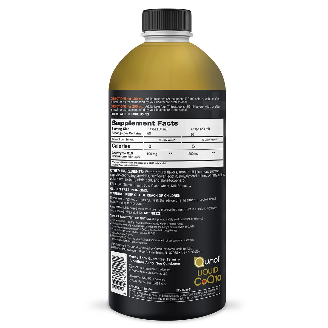 Qunol Liquid CoQ10 100mg, Superior Absorption Natural Supplement Form of Coenzyme Qunol buy supplements canada