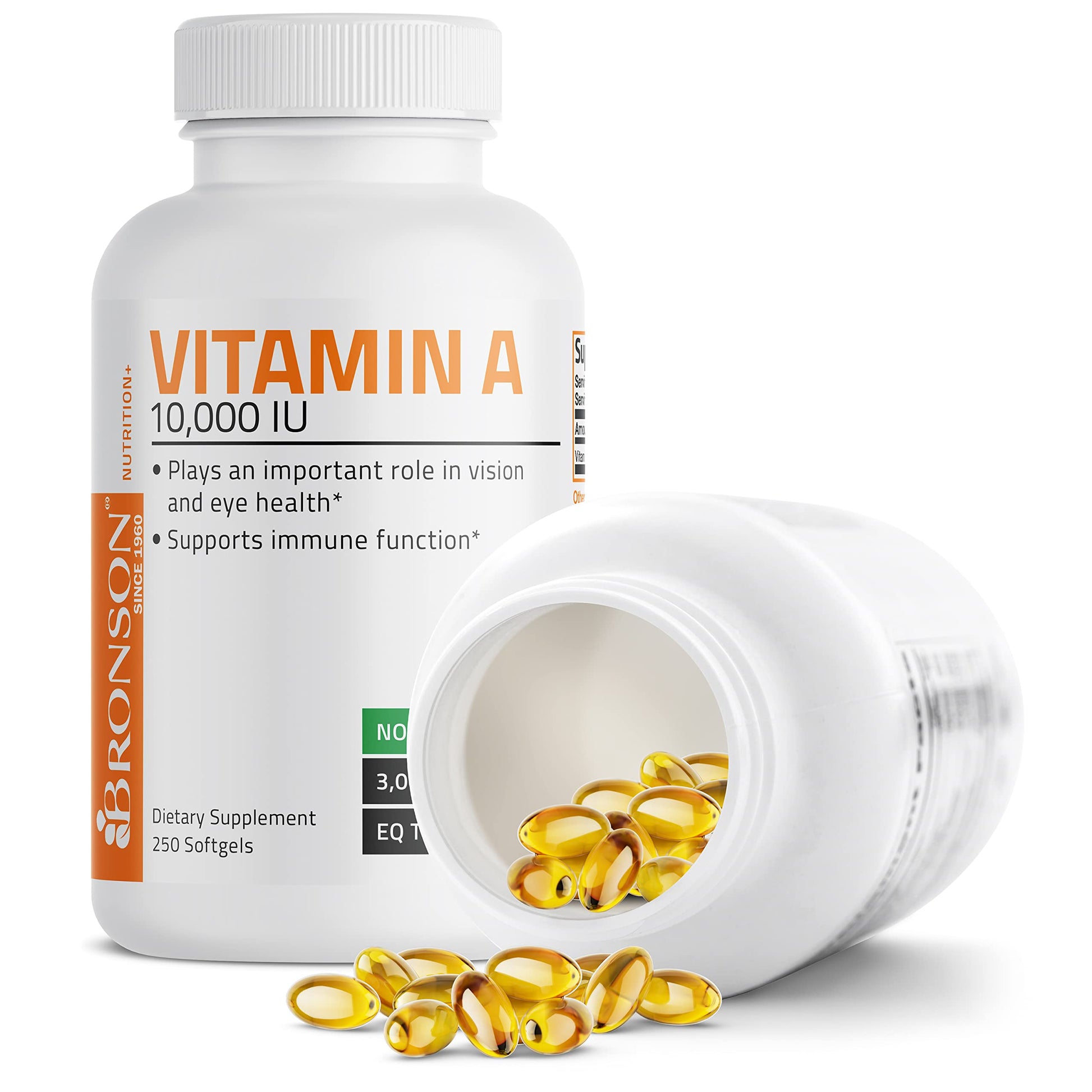 Bronson Vitamin A 10,000 IU Premium Non-GMO Formula Supports Healthy Vision Bronson buy supplements canada