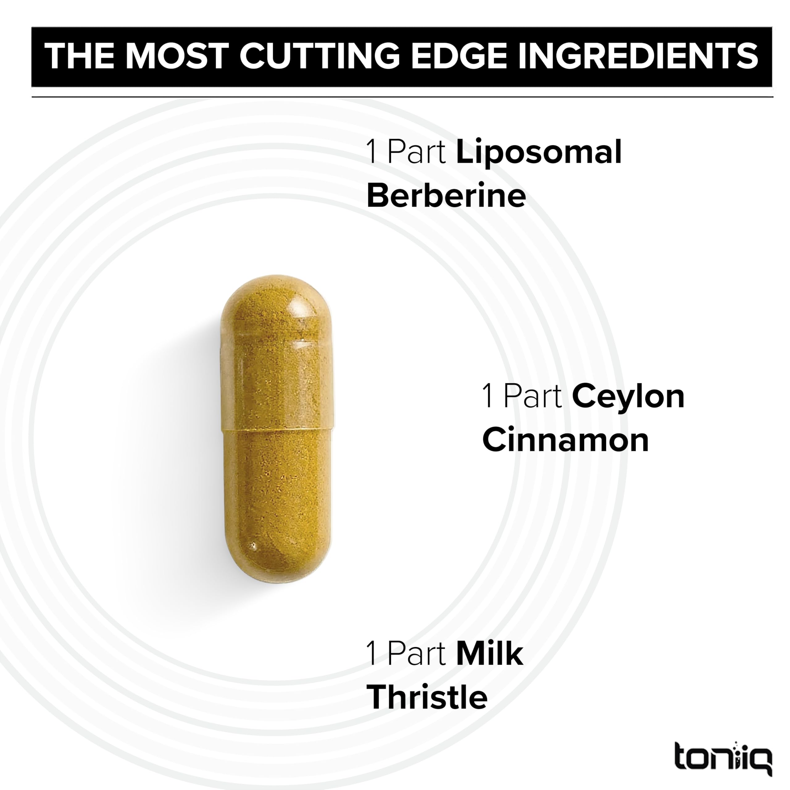 Toniiq Liposomal Berberine – High-Strength 1,500mg Complex with LipoAvail® Liposomal Berberine Supplement with Cinnamon, Milk Thistle & Chromium – Third-Party Tested – 90 Capsules Toniiq buy supplements canada