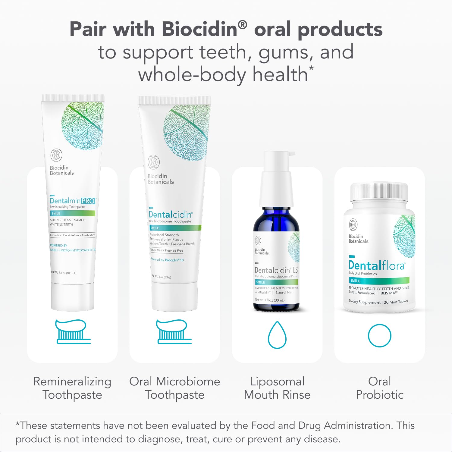 Biocidin Dentalcidin Fluoride Free Teeth Whitening Toothpaste for Adults - Plant-Based Toothpaste - Promote a Healthy Oral Microbiome, Remove Biofilm Plaque (3 Oz) Bio-Botanical Research buy supplements canada