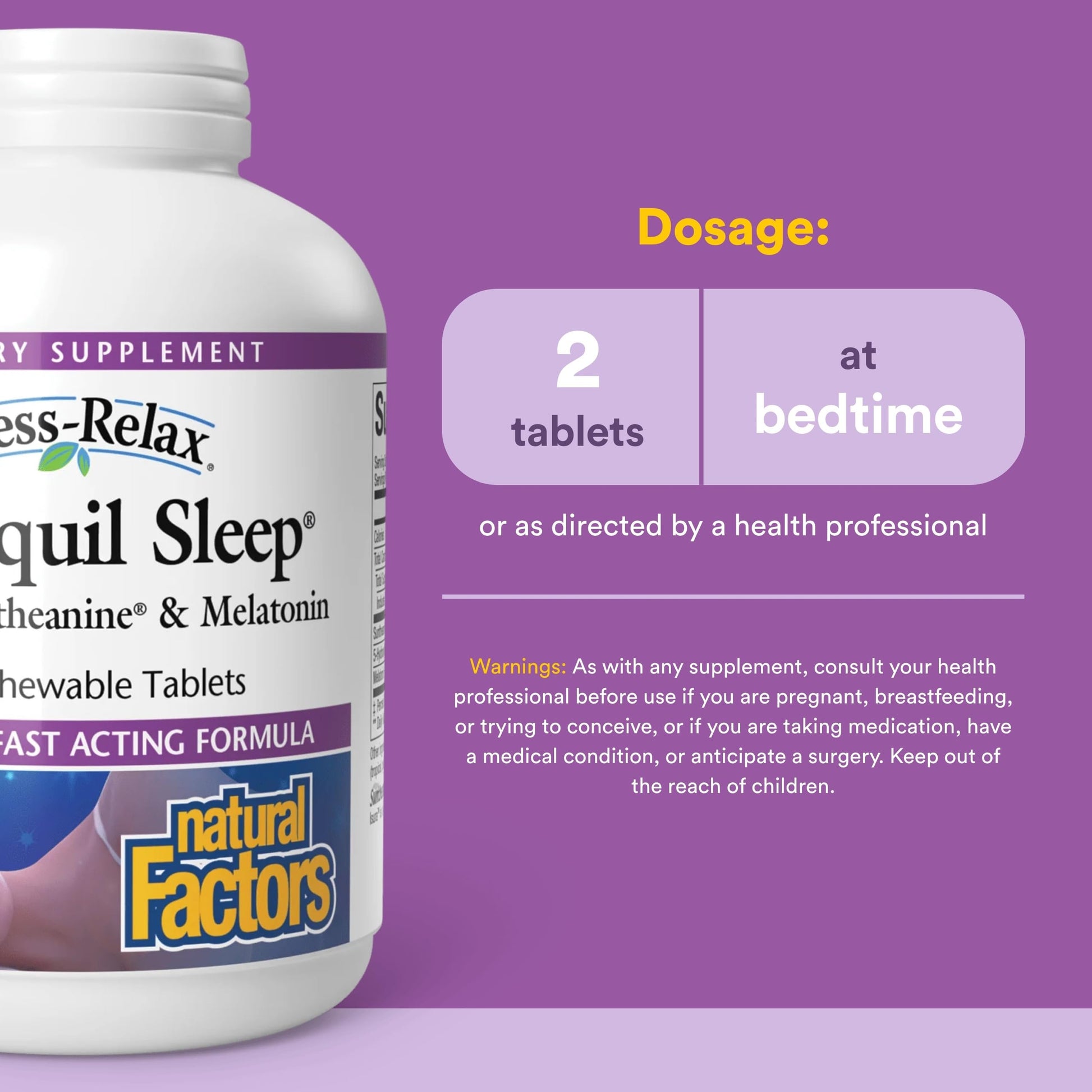 Natural Factors Stress-Relax Tranquil Sleep Tablet, 120 Count Natural Factors buy supplements canada