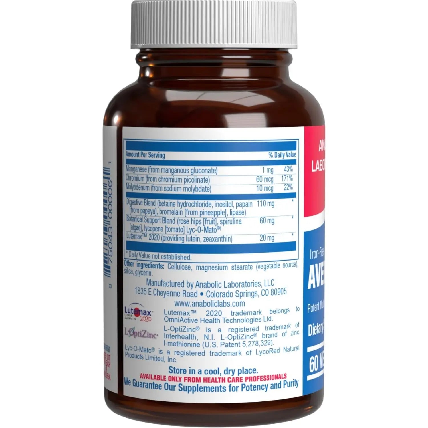 Iron Free Multivitamin for Women 50 and Over - Gentle Easy to Digest Over 50 Multivitamin for Men & Women with 30 Nutrients for Comprehensive Wellness & Immune Support Anabolic Laboratories buy supplements canada