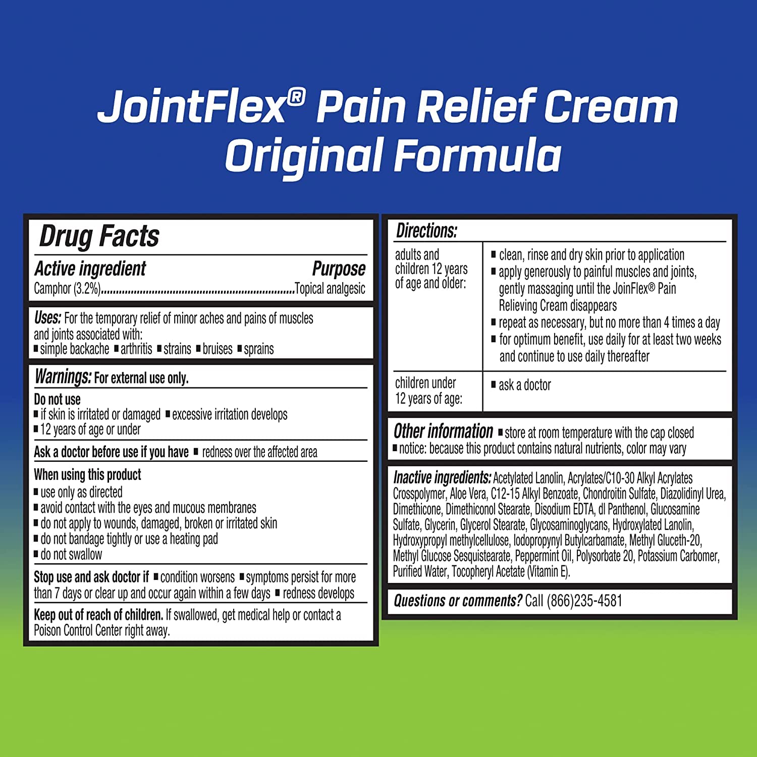 JointFlex Arthritis Pain Relief Cream, 4 oz Per Tube (10 Pack) JointFlex buy supplements canada