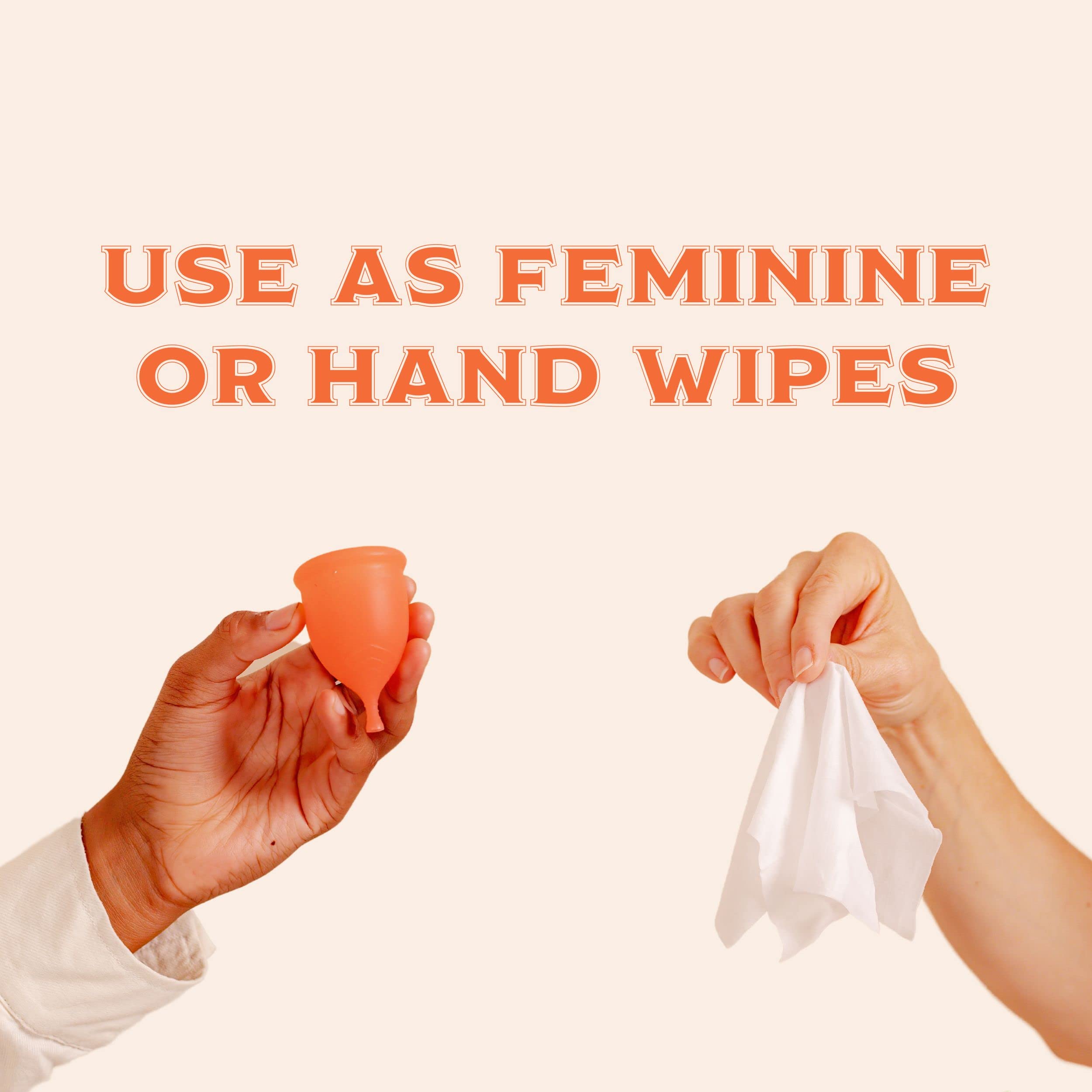 Menstrual Cup Wipes - On The Go Public Bathroom Feminine Wipes - Safe On Period Cups & Menstrual discs Pixie Cup buy supplements canada