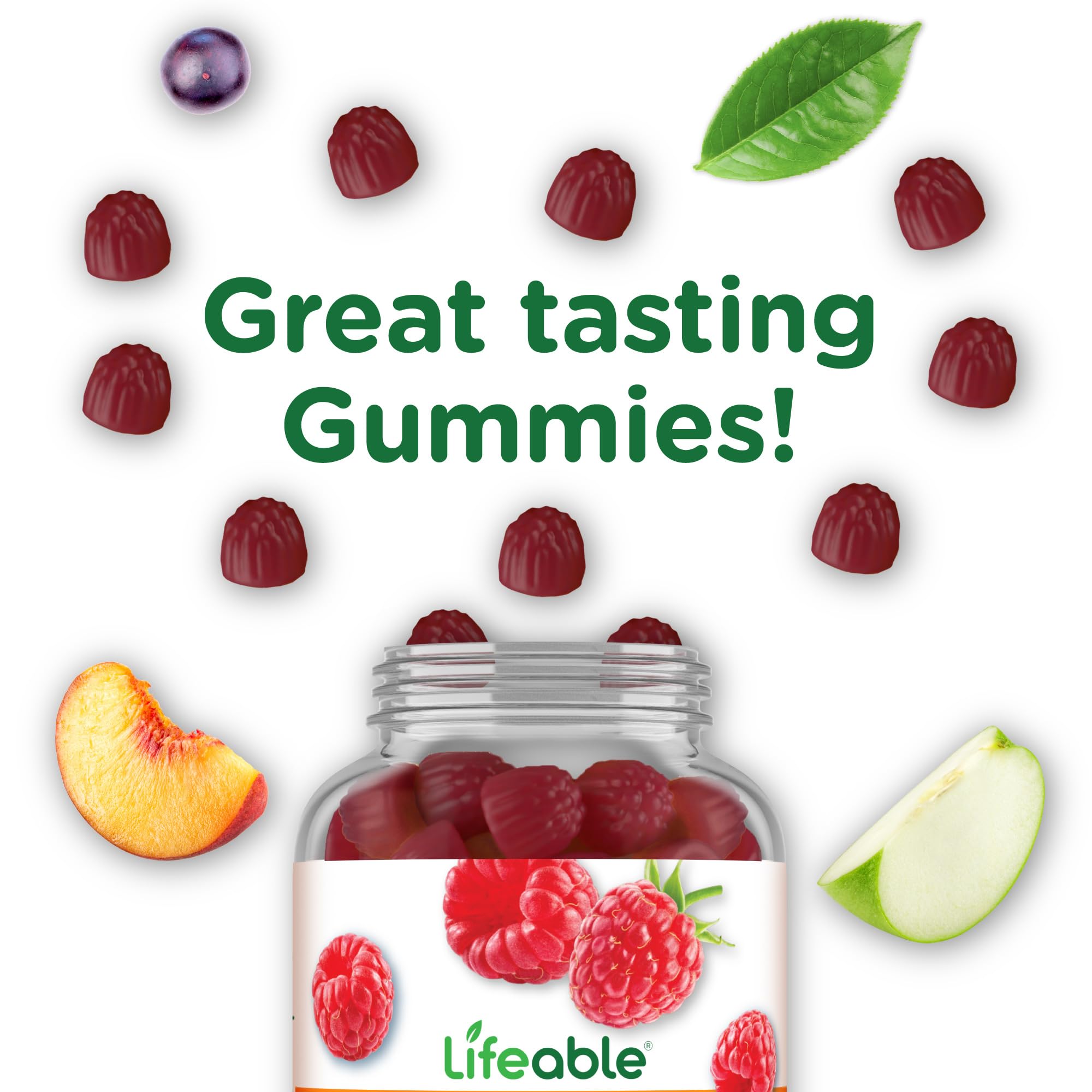 Lifeable Probiotics Gummies | 2 Billion CFU | Great Tasting Probiotic Gummies for Women | Probiotic Gummy for Gut Health and Immune Support