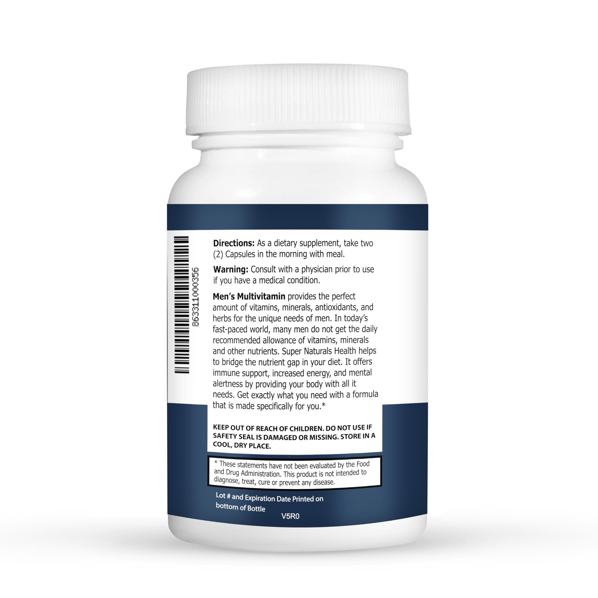 Super Naturals Men's Daily Multivitamin Energy Enhancer and Immune System Support for Men (60 Capsules, 30 Day Supply) JLM NUTRITIONALS buy supplements canada