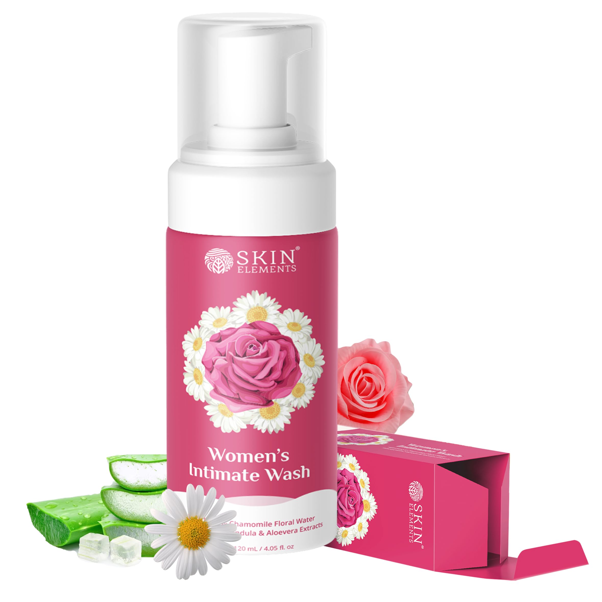 Skin Elements Intimate wash for Women (4.05 Fl Oz.) with Rose & Chamomile Water Skin Elements buy supplements canada