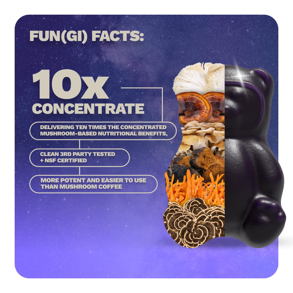 Nutrops Lions Mane Mushroom Gummies for adults, Functional Nootropics, Herbal Brain Supplement for Energy, Brain Health, Cognitive, Memory & Focus, Reishi, Chaga, Cordyceps, Coriolus, 28 daily Packs Grüns buy supplements canada