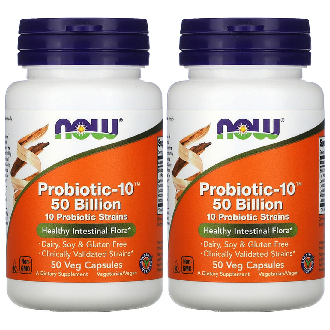 Probiotic10 50 Billion - Now Foods - 50 - VegCap -(Pack of 2) NOW Foods buy supplements canada