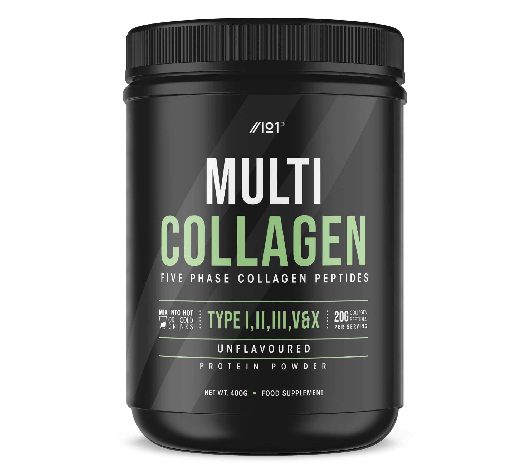 Multi Collagen Protein Powder (400g) - Types I, II, III, V & X - Hydrolyzed Grass Fed Bovine, Wild Caught Fish ALPHA01 buy supplements canada