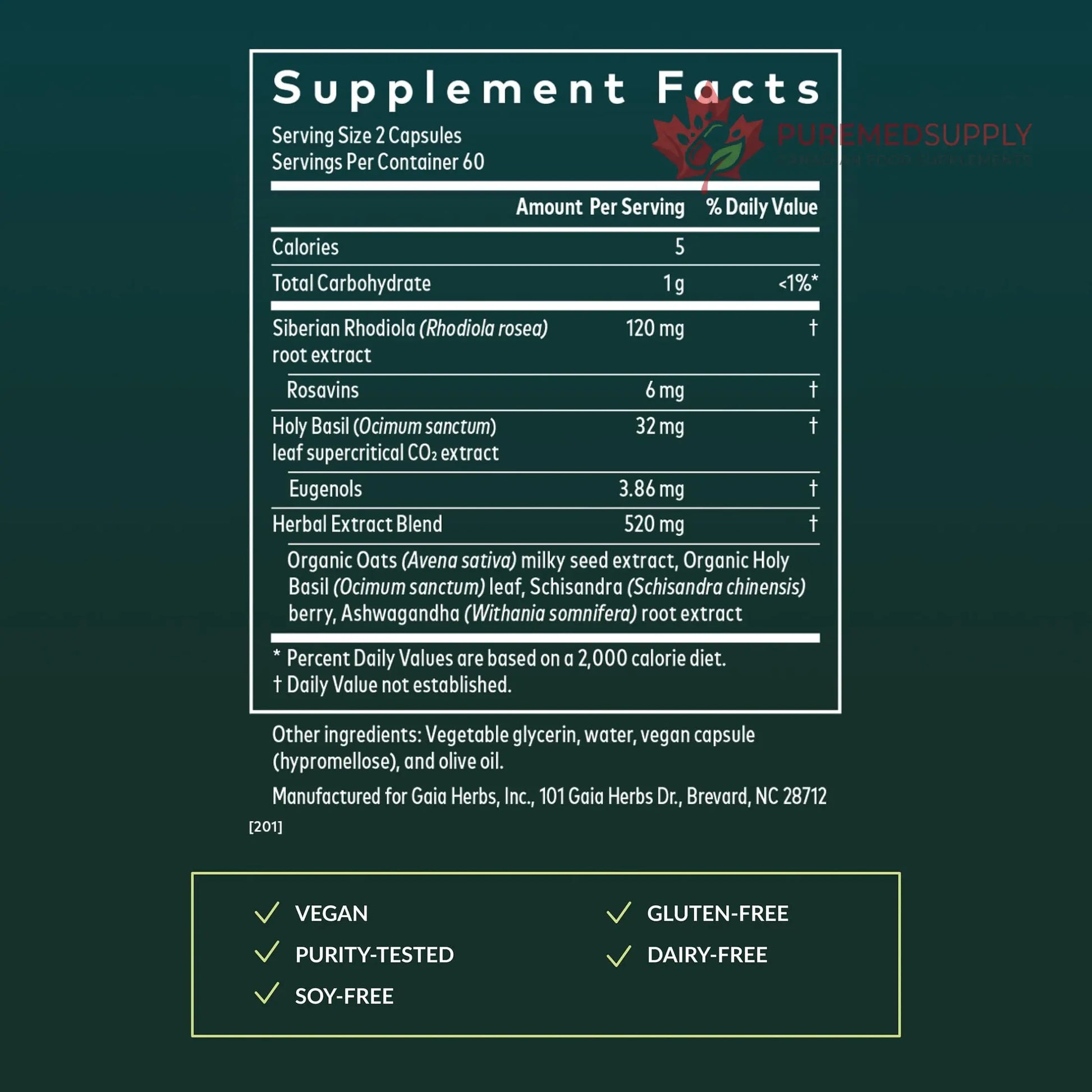 Gaia Herbs Adrenal Health Daily Support, Help Maintain Healthy Energy & Stress Levels*,120 Liquid Phyto-Caps Adrenal Health Nightly Restore, 120 Liquid Phyto-Caps - Bundle Gaia Herbs buy supplements canada