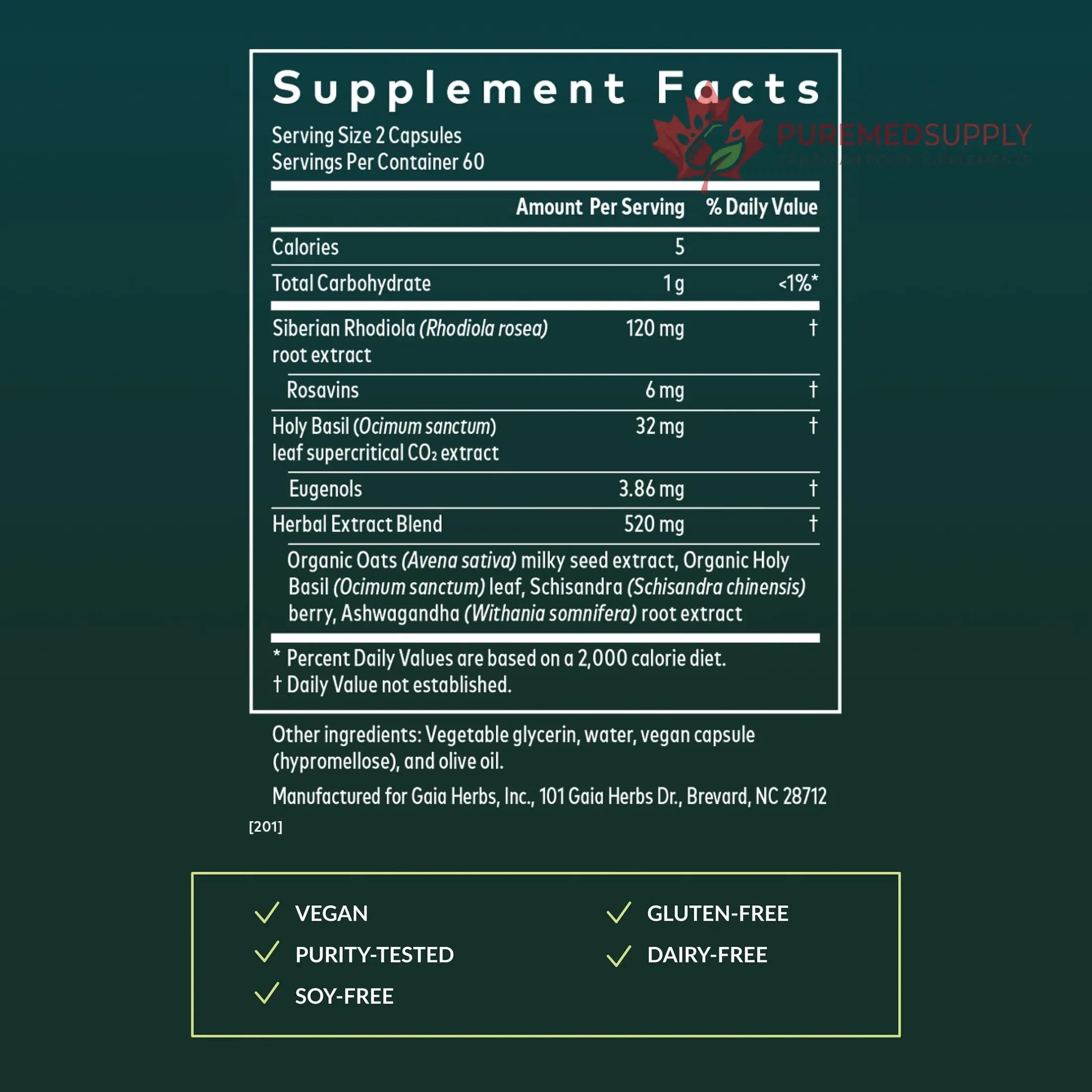 Gaia Herbs Adrenal Health Daily Support, Help Maintain Healthy Energy & Stress Levels*,120 Liquid Phyto-Caps Adrenal Health Nightly Restore, 120 Liquid Phyto-Caps - Bundle Gaia Herbs buy supplements canada