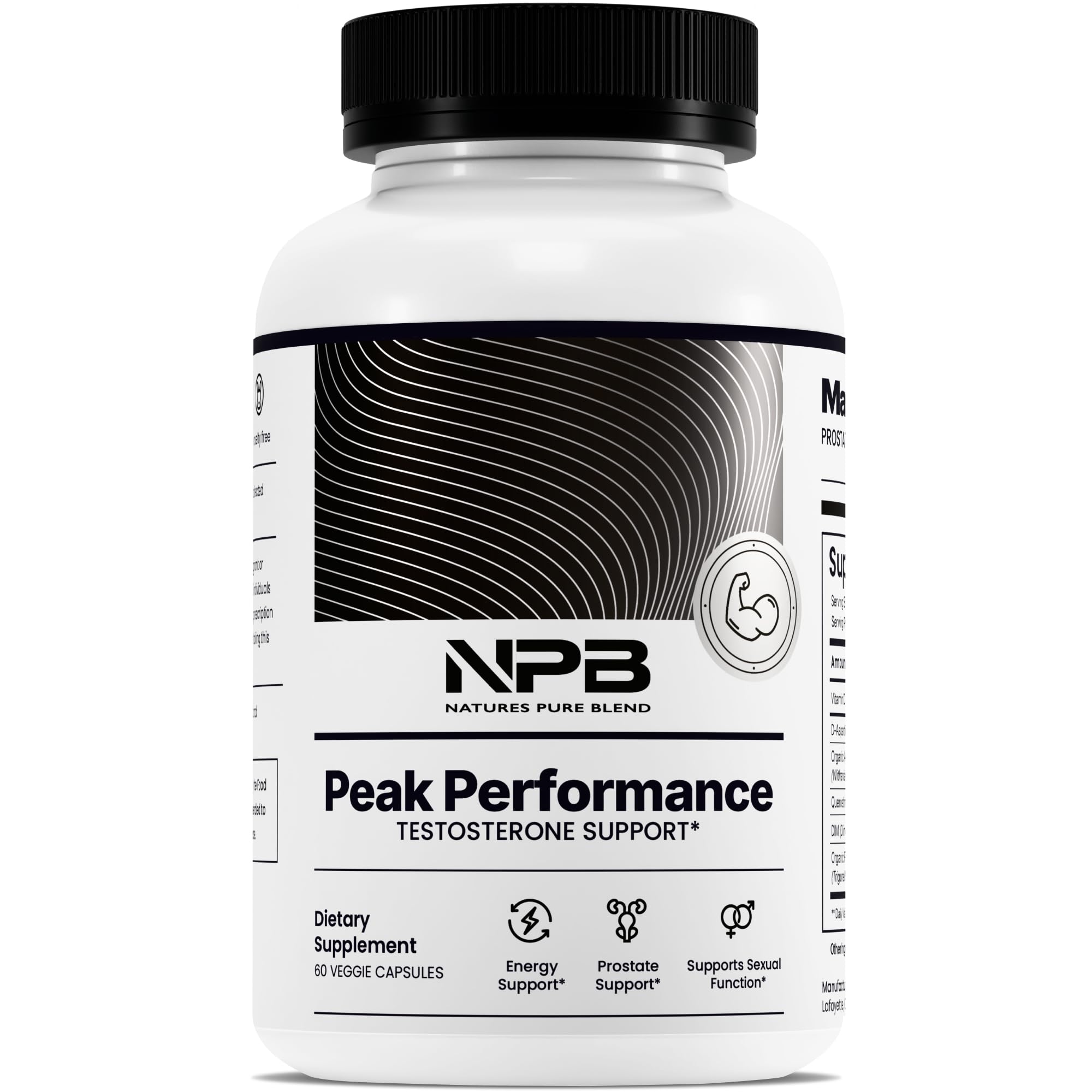 Nature's Pure Blend Peak Performance – Testosterone Supplement for Men with D-Aspartic Acid, Ashwagandha & DIM – Mens Prostate Health Support, Muscle Strength & Energy – Prostate Supplement Nature's Pure Blend buy supplements canada