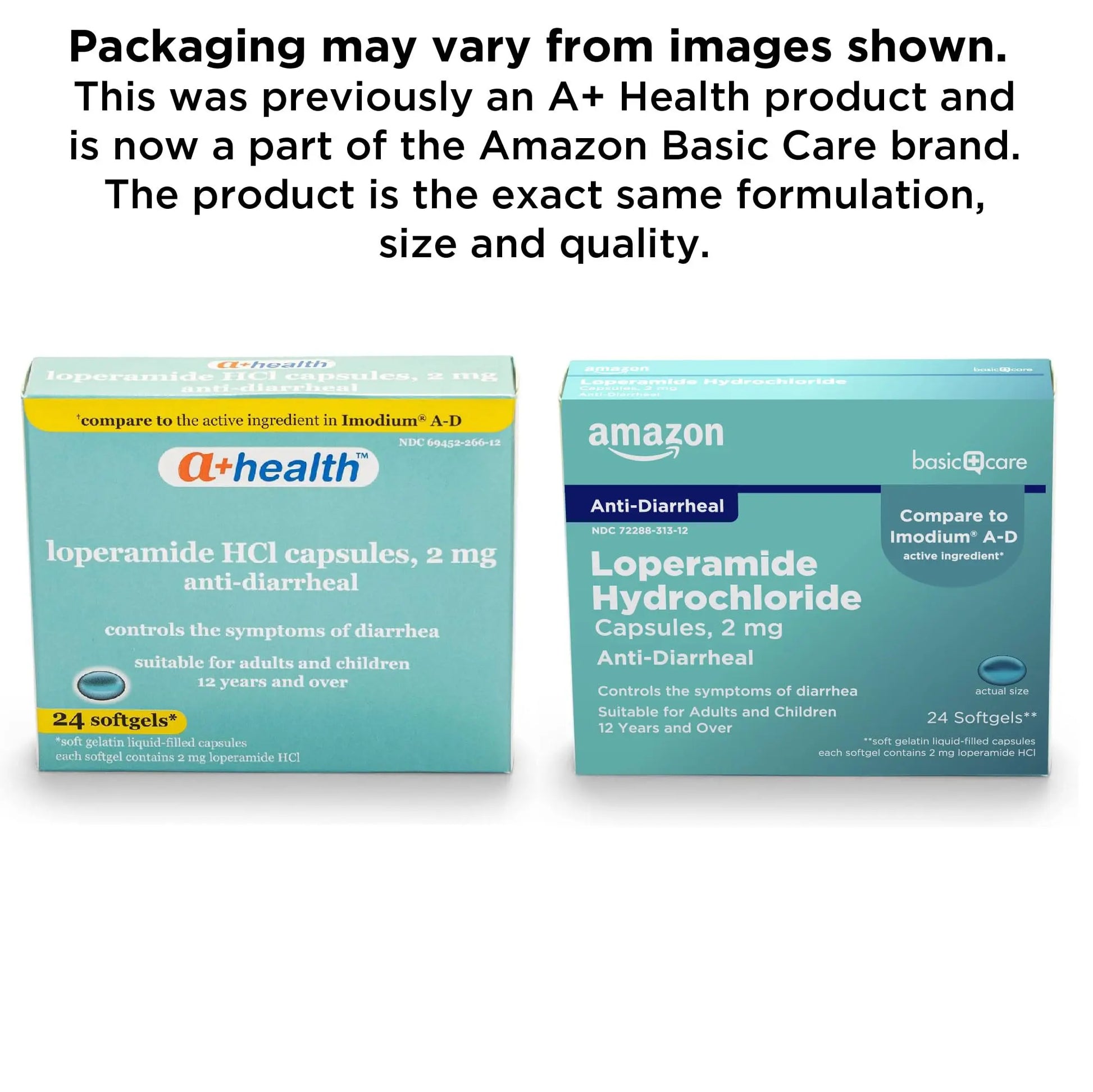 Amazon Basic Care Loperamide Hcl 2 Mg Softgels, Anti-Diarrheal, Easy to Swallow, Controls Symptoms of Traveler's Diarrhea, 24 Count Amazon Basic Care buy supplements canada