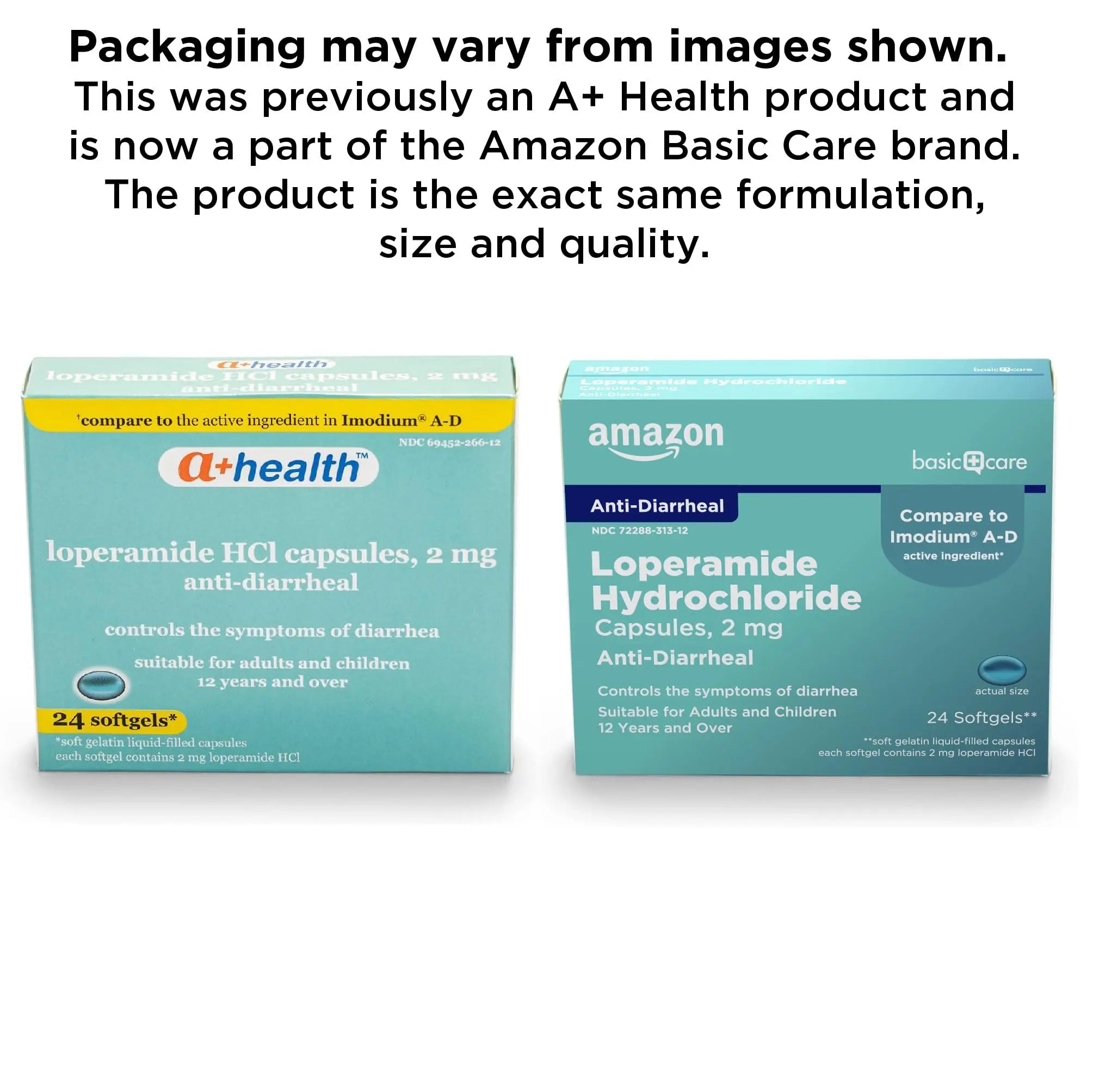Amazon Basic Care Loperamide Hcl 2 Mg Softgels, Anti-Diarrheal, Easy to Swallow, Controls Symptoms of Traveler's Diarrhea, 24 Count Amazon Basic Care buy supplements canada