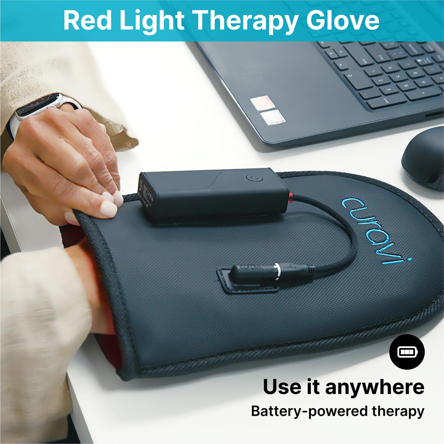 CURAVI Wellness Glove - Enhanced Comfort & Support for Hands and Wrists with Advanced Red CURAVI buy supplements canada