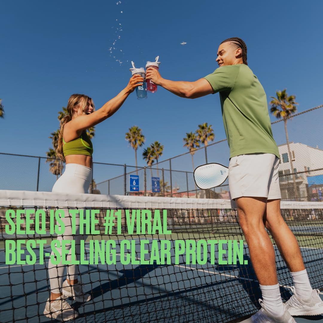 SEEQ Clear Protein Powder - Watermelon Wave - 22 Servings - 22g Clear Whey Protein Isolate - Zero Sugar - 0g Lactose - Allergen Friendly - GLP1 Support - Bone Health SEEQ buy supplements canada