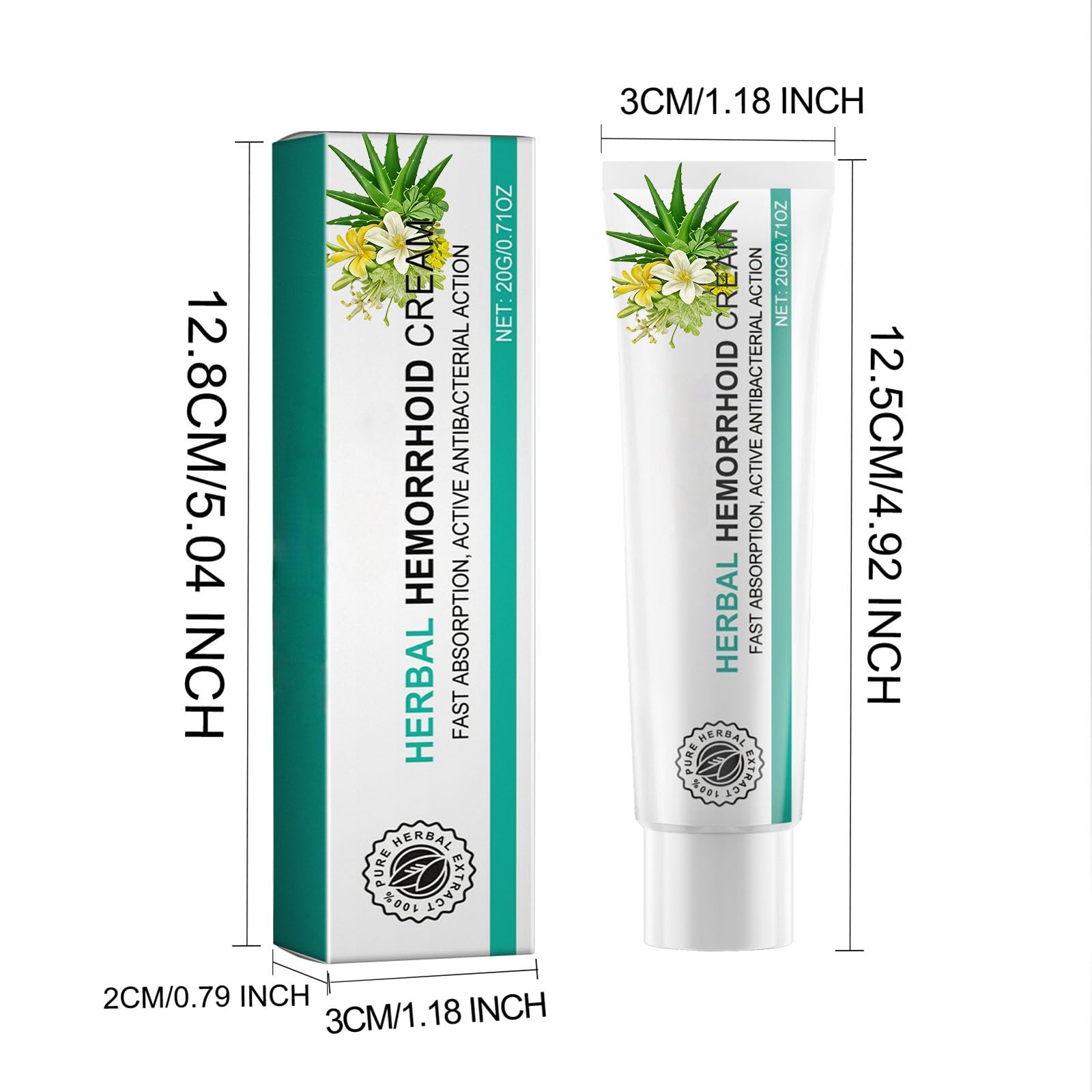 Hushblade Hemorrhoid Body Cream, Natural Herbal Hemorrhoid Cream, for Men and Women Moisturizing and Nourishing Hushblade buy supplements canada