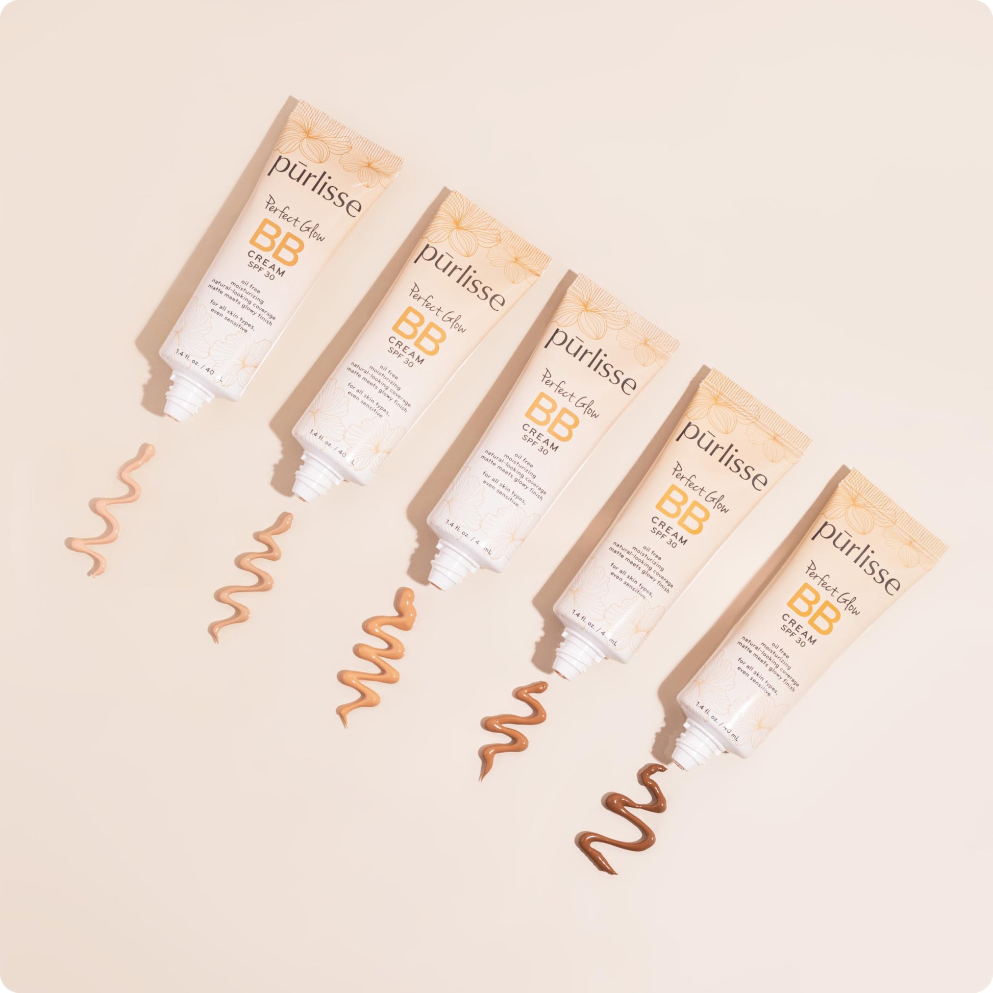 pūrlisse Perfect Glow BB Cream with SPF 30 - Matte Meets Dewy Finish - Enriched with Goji & Hawthorn Berry to Help Improve Skin Texture & Radiance - Medium Golden (1.4 oz) pūrlisse buy supplements canada