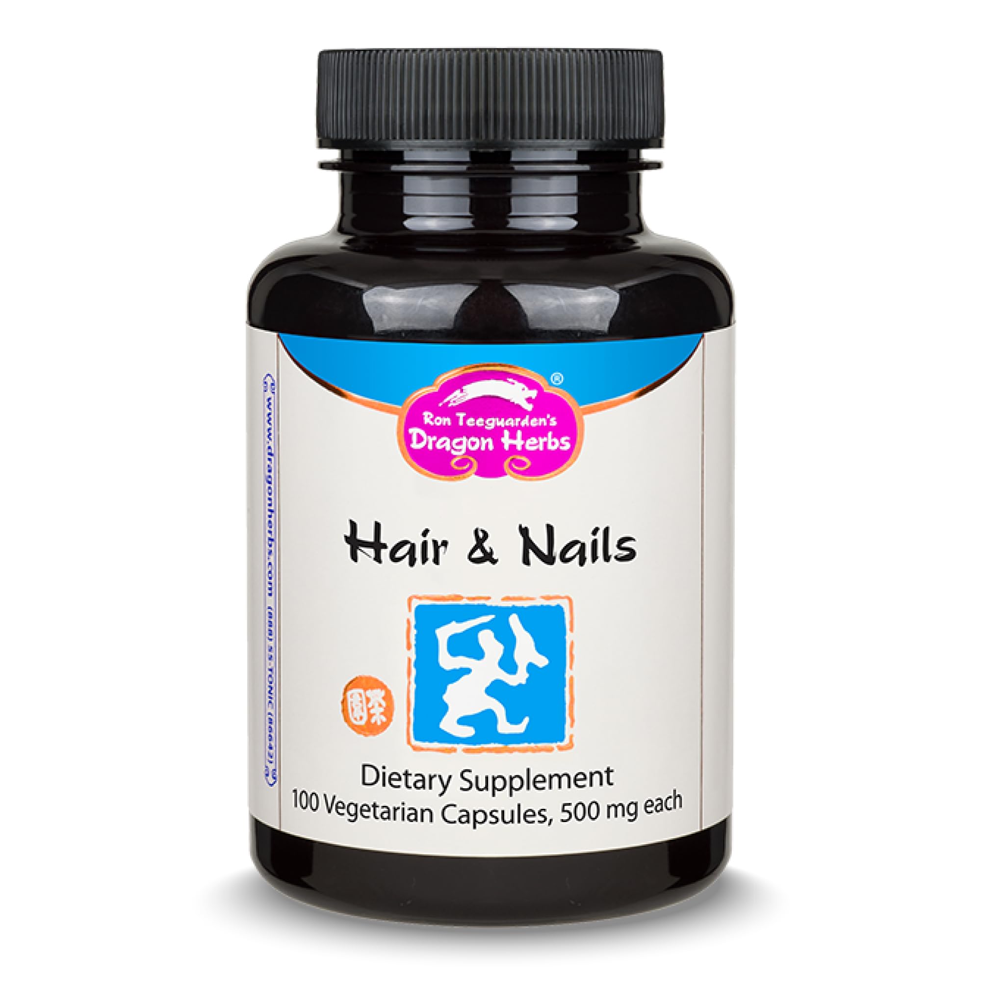 Dragon Herbs Hair and Nails | All Natural Supplement to Support Hair, Nails, Healthy Aging, and Circulation | All Natural Ingredients, Non-GMO (100 Capsules, 500 mg Per Capsule) Dragon Herbs buy supplements canada