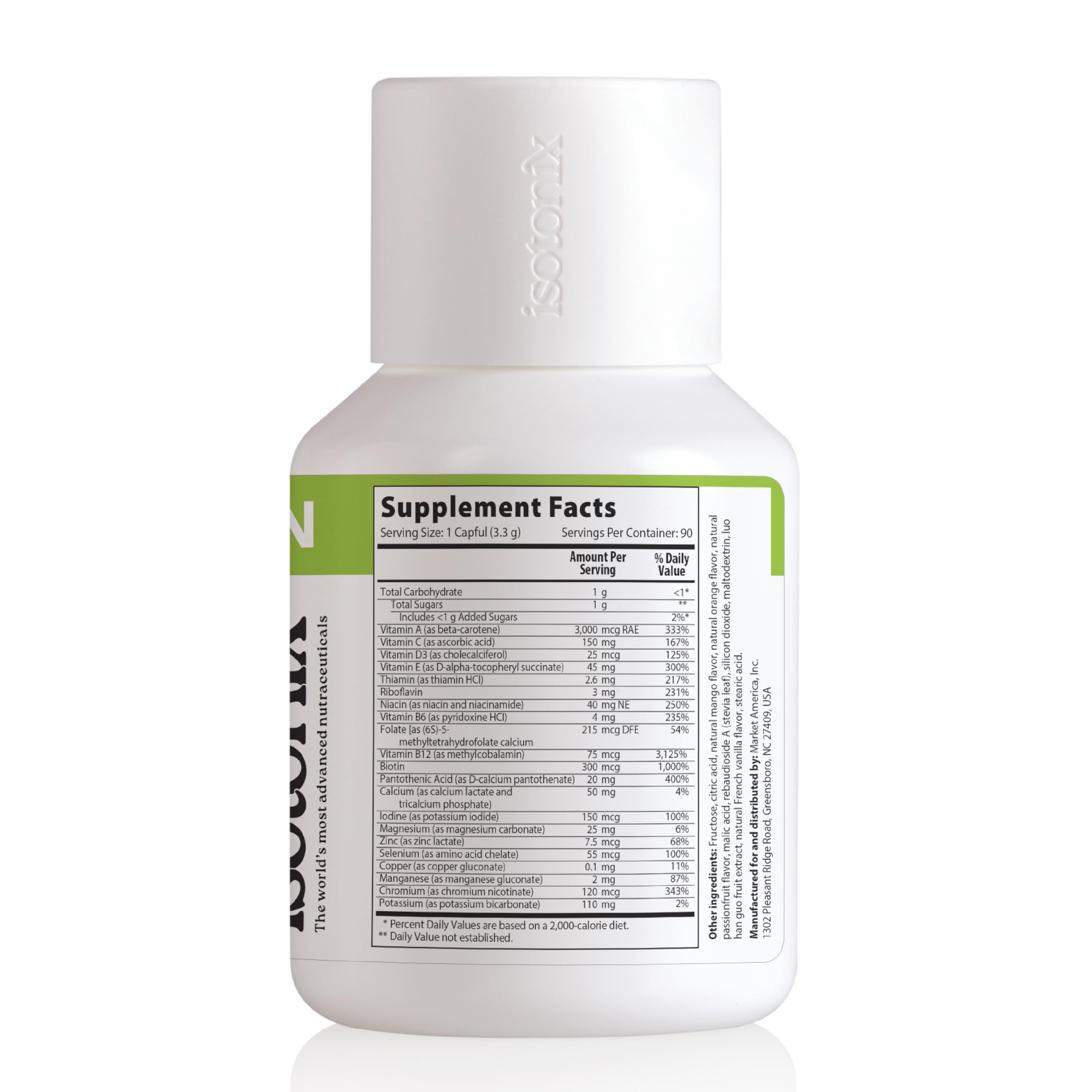 Isotonix Multivitamin Powder Without Iron – Methylated B Vitamins, Antioxidant & Mineral Support – Fast-Mix Isotonic Delivery – Vegetarian, Gluten-Free, Non-GMO – Natural Fruit Flavor – 90 Servings Isotonix buy supplements canada