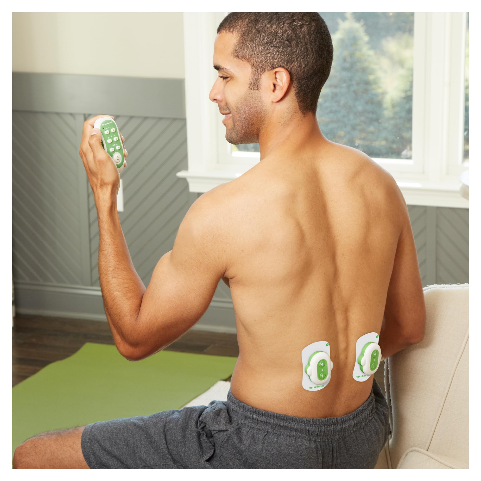 AccuRelief Wireless TENS Unit with Remote Control, TENS Pain Relief Device and Muscle Stimulator, for Back Pain, Neck Pain, Arm and Leg Pain AccuRelief buy supplements canada