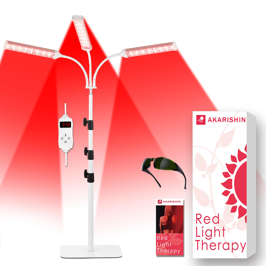 Akarishin Red Light Therapy Lamp- 660nm Red Light,850nm & 940nm Infrared Light Therapy Akarishin buy supplements canada