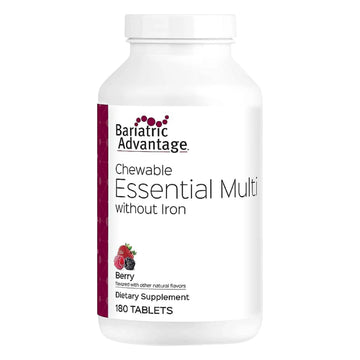 Bariatric Advantage Chewable Essential Multivitamin Without Iron - 200 DV of Key Nutrients - Trace Mineral Support Bariatric Advantage buy supplements canada