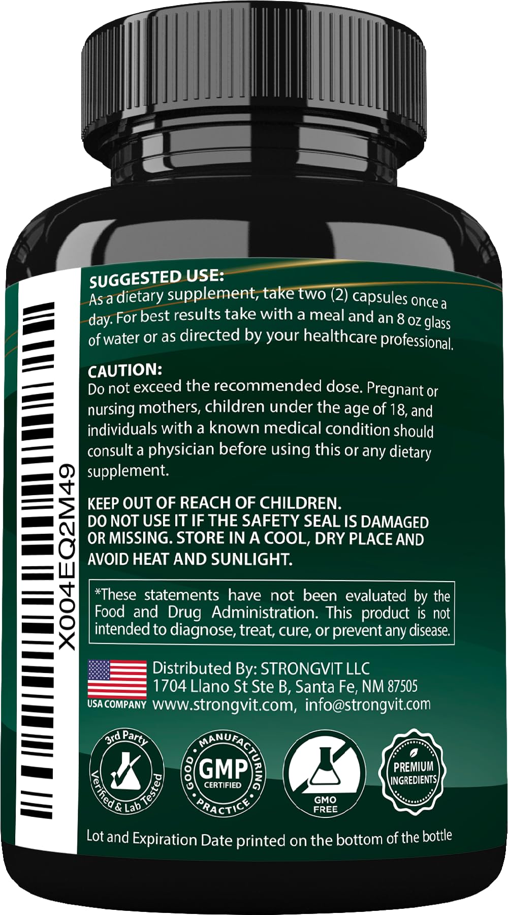 StrongVit Sea Moss Black Seed Oil Ashwagandha Ginger, Organic Sea Moss Capsules with Burdock Root, Irish Seamoss Pills with Bladderwrack, Advanced Multimineral Supplement, USA StrongVit buy supplements canada